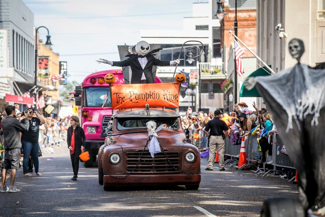 The award-winning annual Rougarou Fest features the Krewe Ga Rou parade, live music, cultural activities, costume contests, Cajun food, and much more. (Photo Credit: Misty Leigh McElroy)