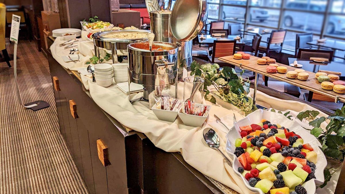 Lunch buffet services at the State Room restaurant