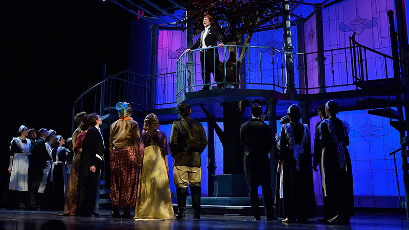 MSU Theatre performing "Xerxes" in 2015