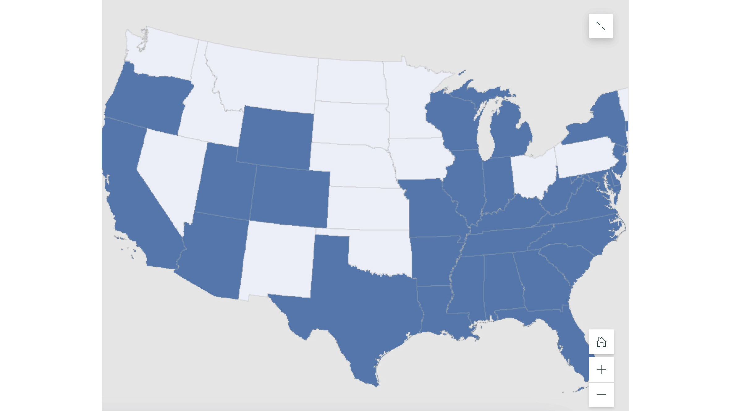 Image of US map highlighting states where courts have cited cases involving enslaved people from the 1980s and later