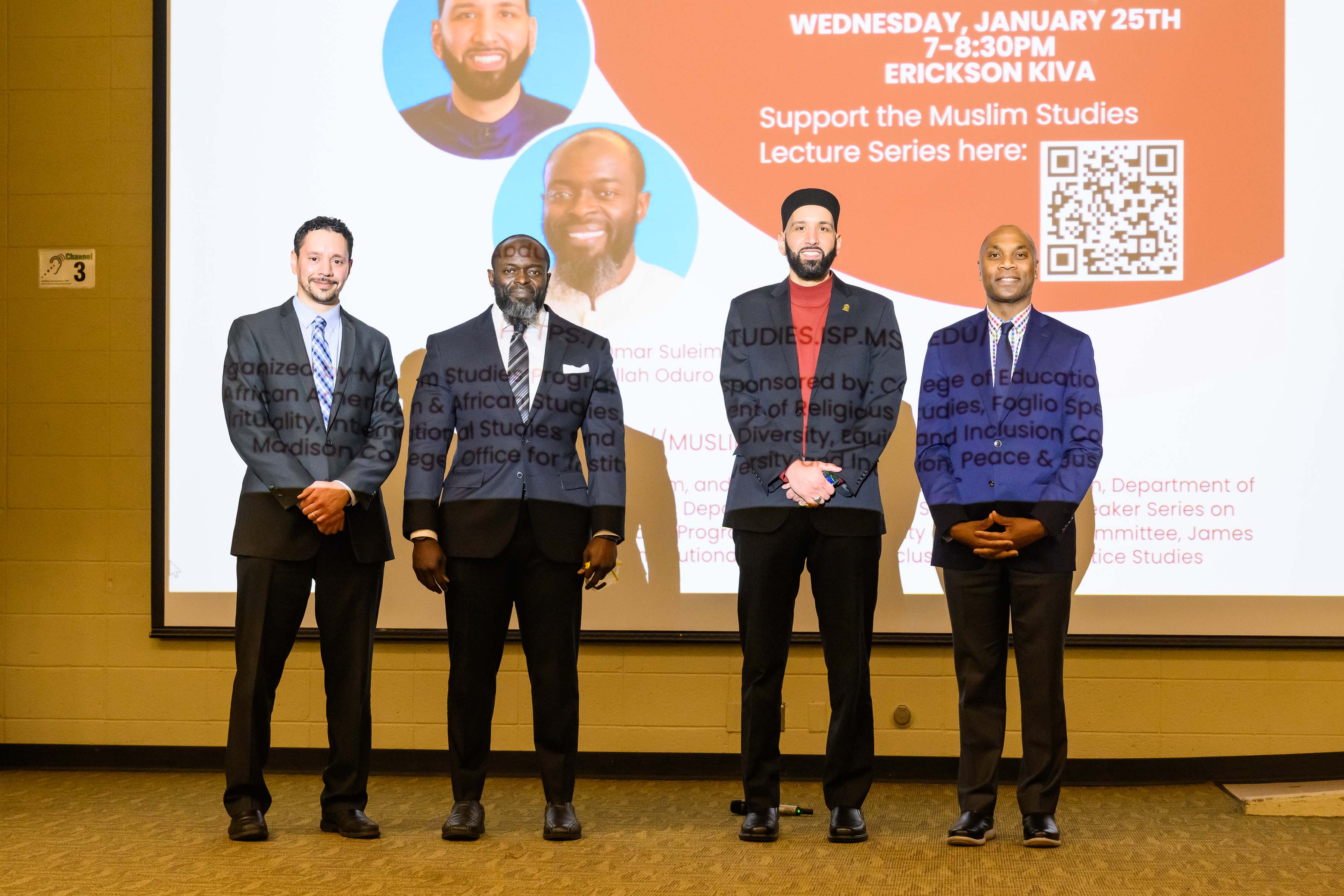 Mohammad Khalil, Imam Omar Suleiman, Imam Abdullah Oduro and Dr. Jabbar R. Bennett.