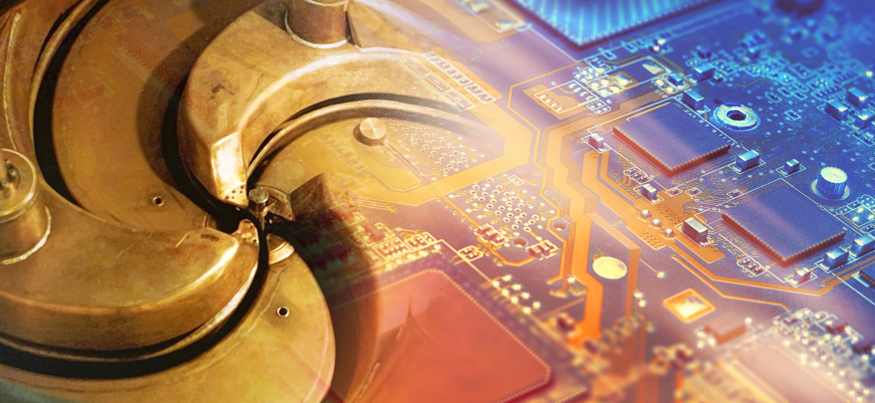 Detailed photo of the refurbished history-making K500 cyclotron