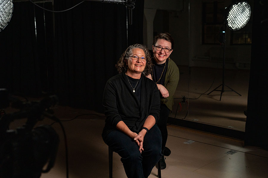 Portrait of Alexis Black and Tina M. Newhauser
