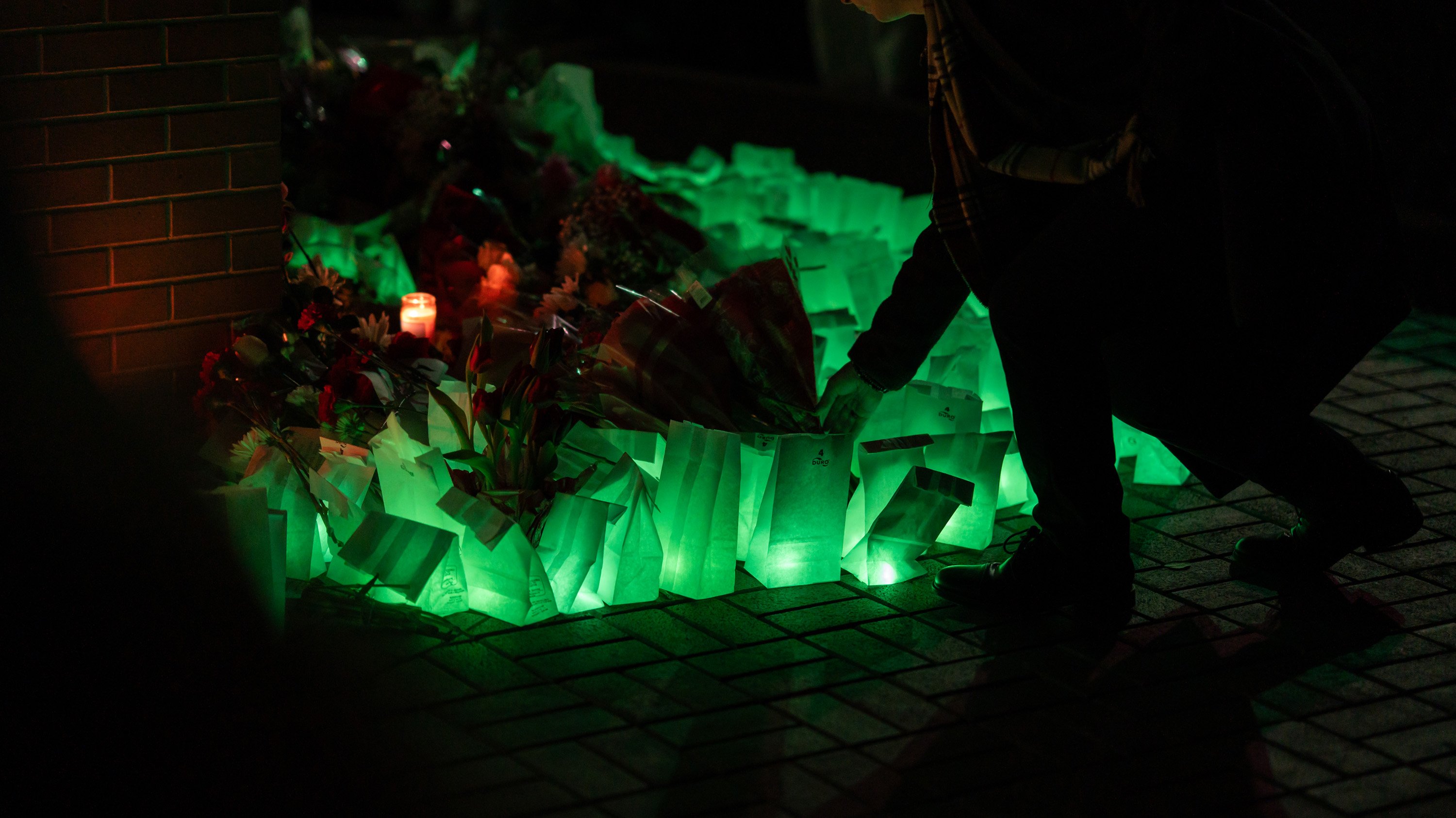 Luminaries in front of The Spartan