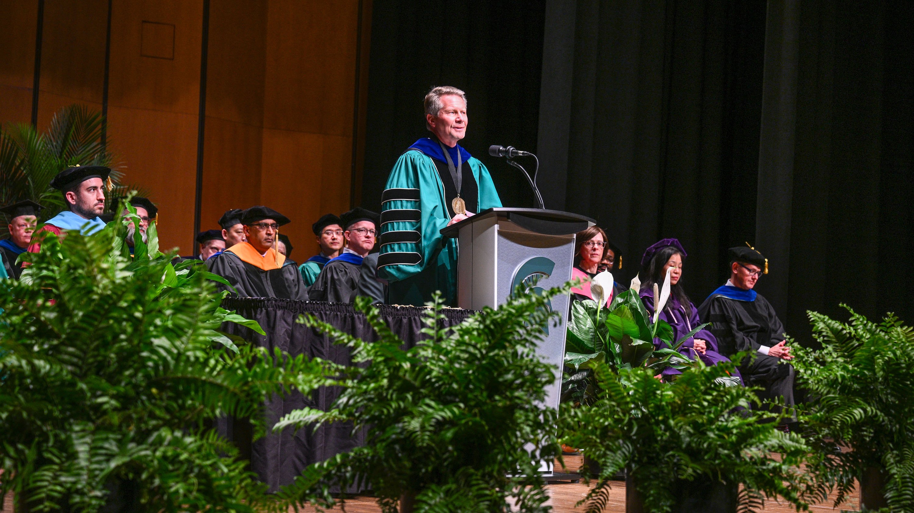 Kevin M. Guskiewicz at invesiture ceremony