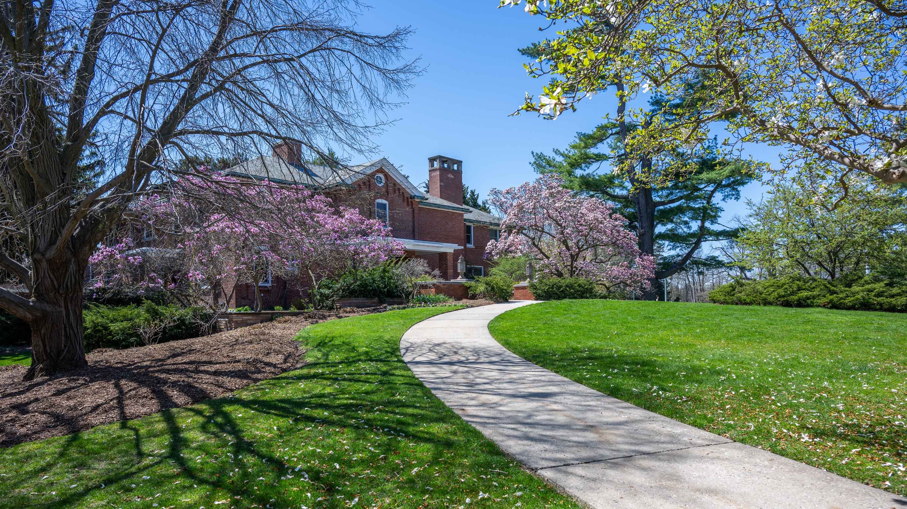 Cowles House in spring