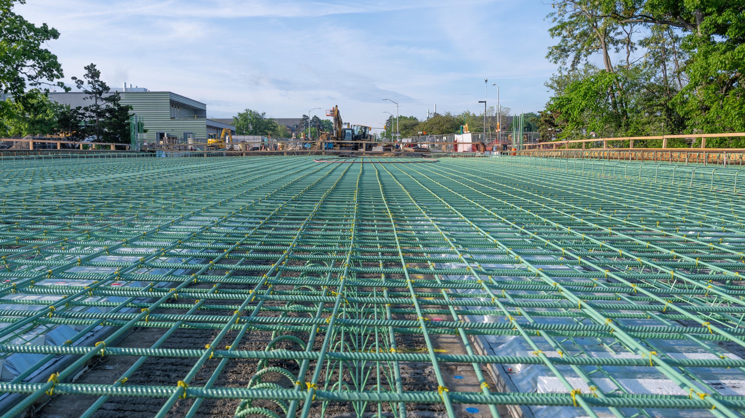 Construction on Farm Lane bridge