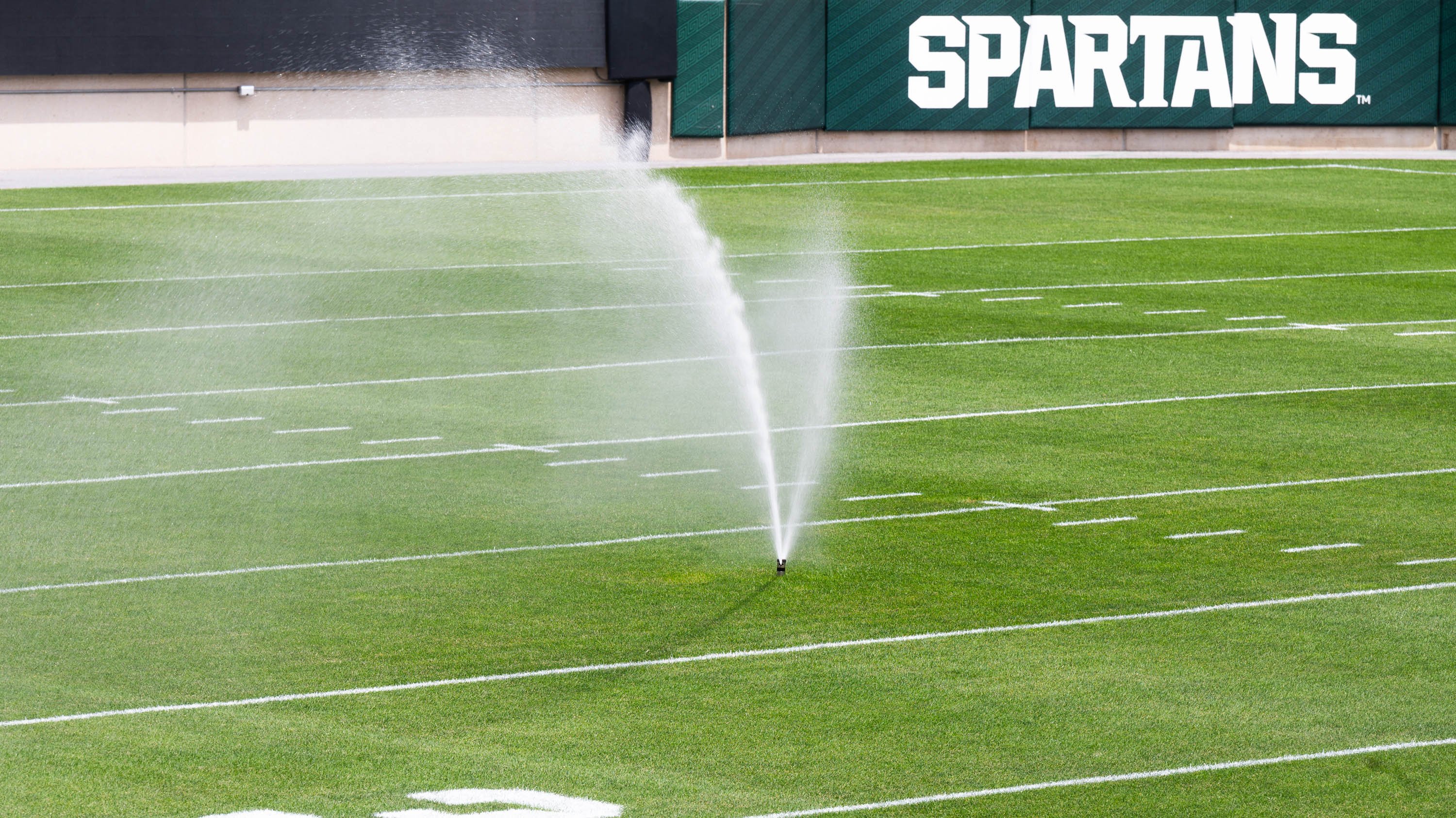Sprinklers at Spartan Stadium