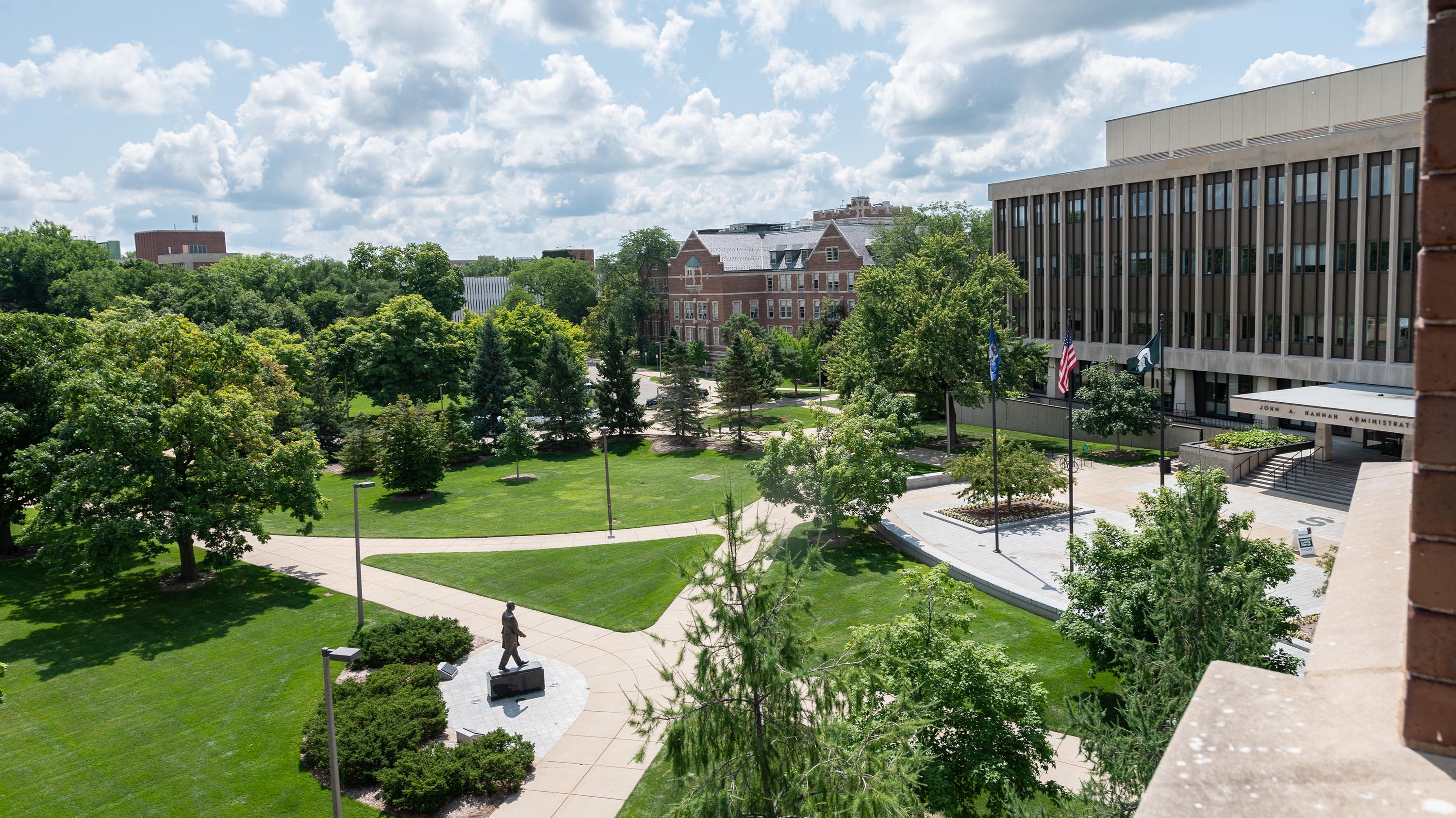 Hannah Plaza on campus