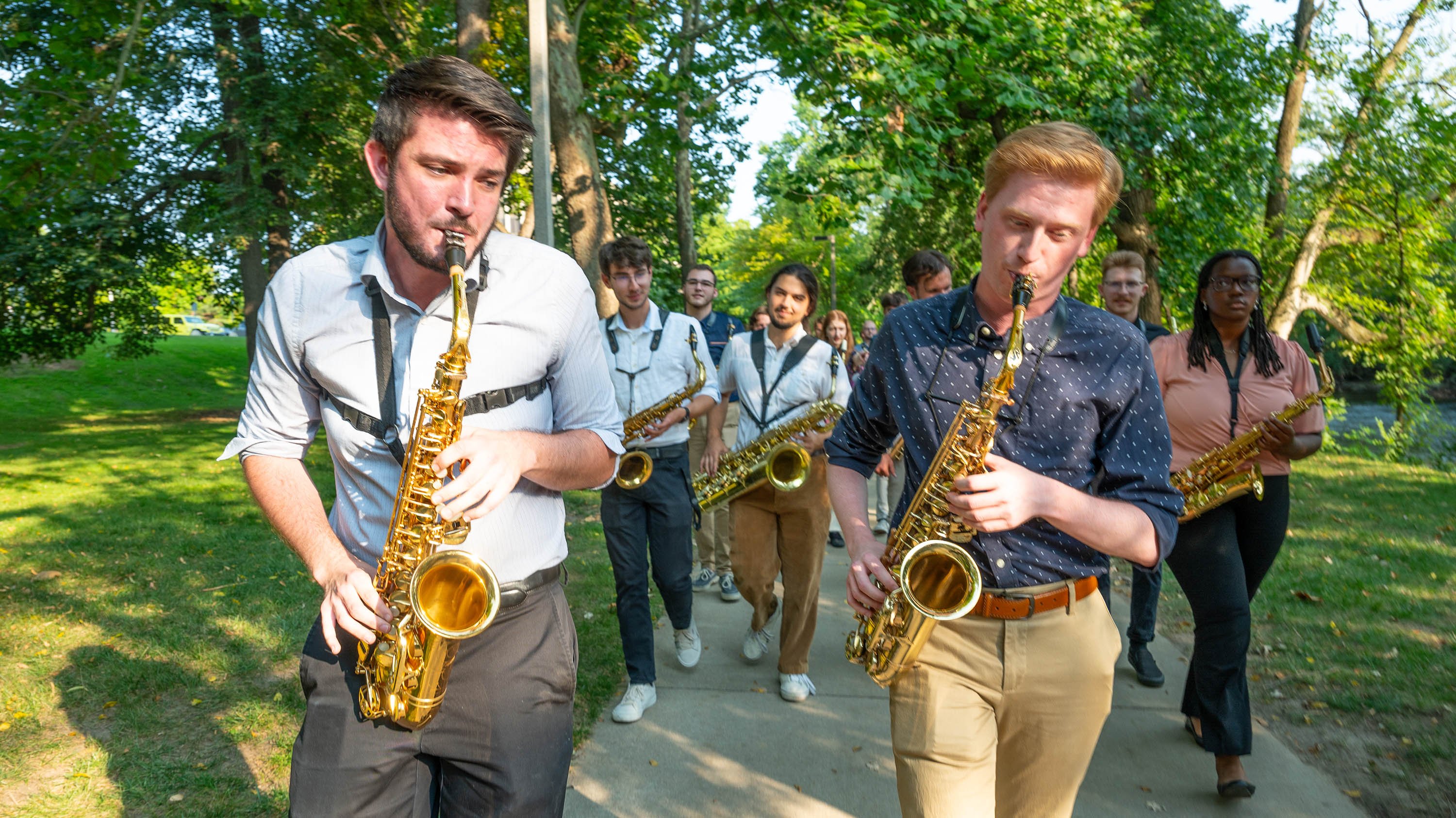 Saxophone students