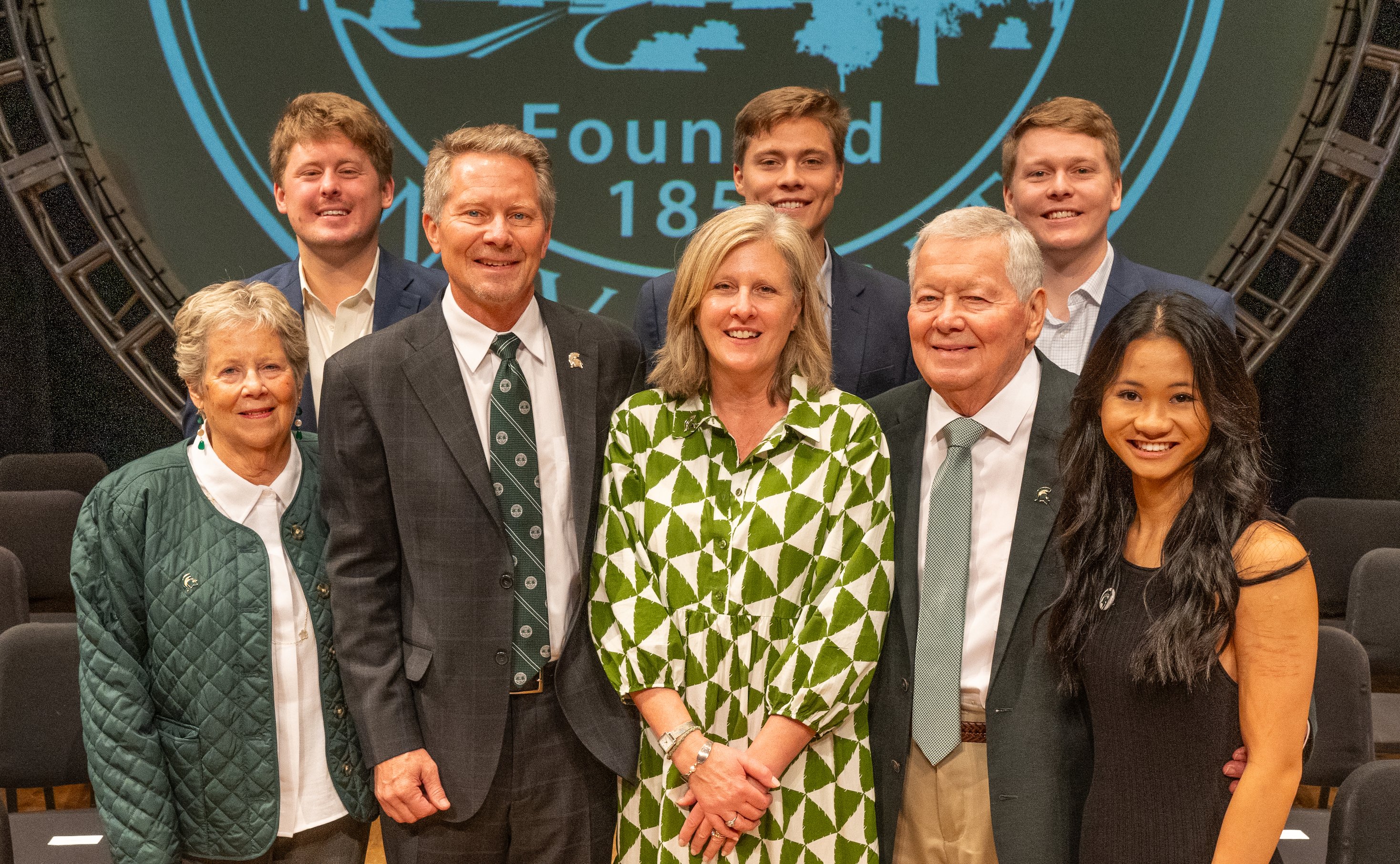 President Guskiewicz and his family.