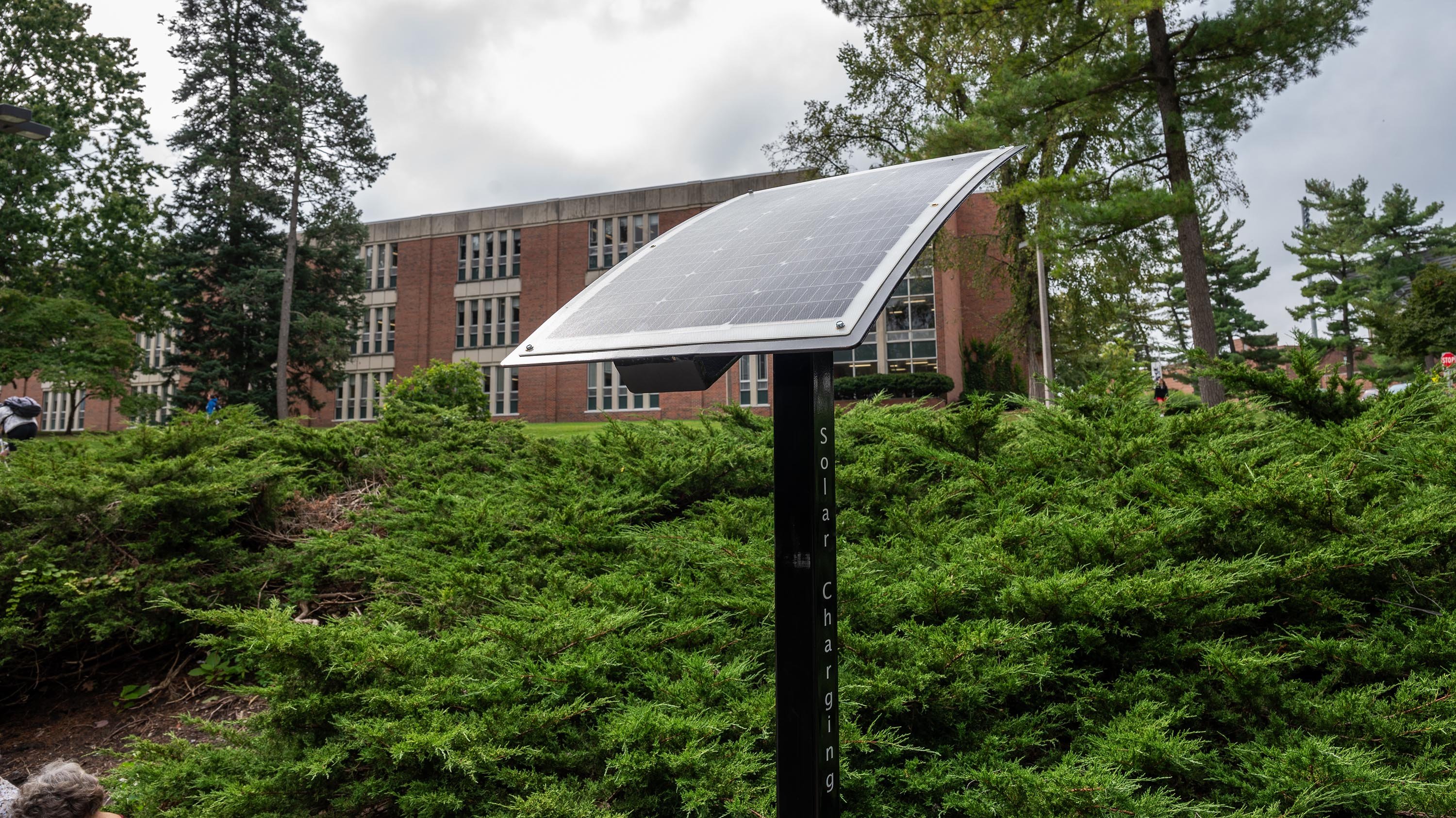 Solar charger on campus