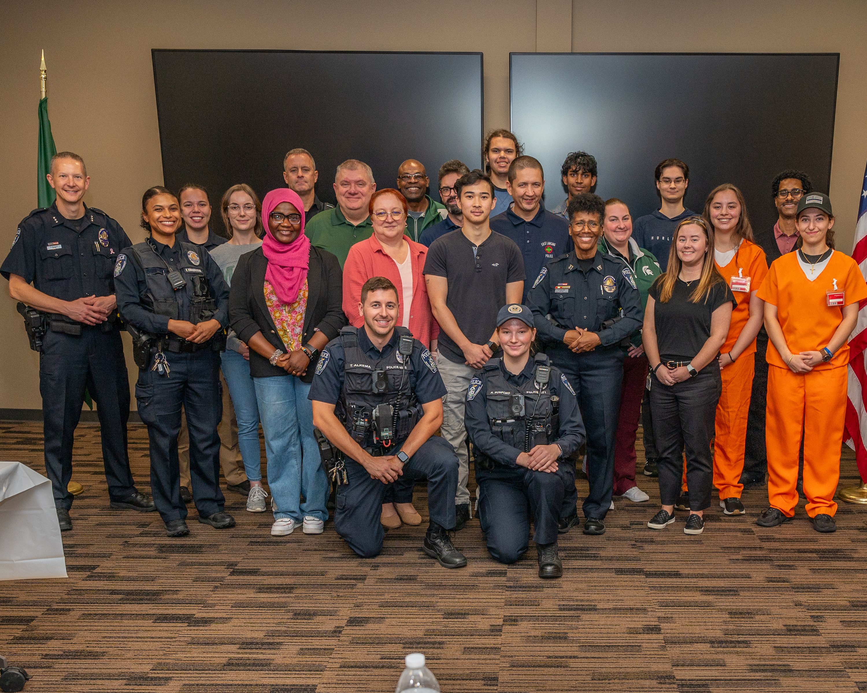 Members of MSU DPPS Citizen?s Police Academy.