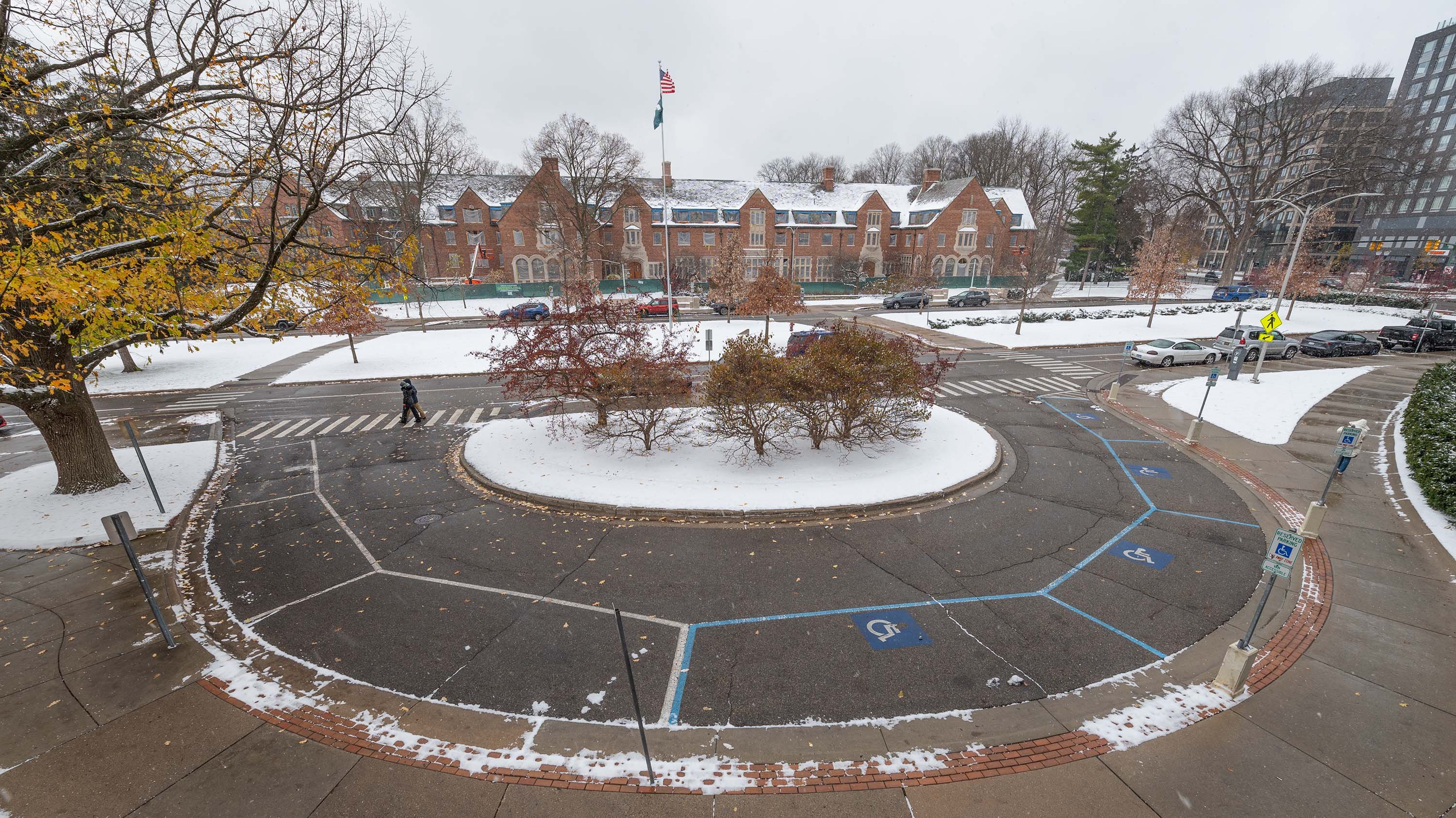 Campbell Hall in winter