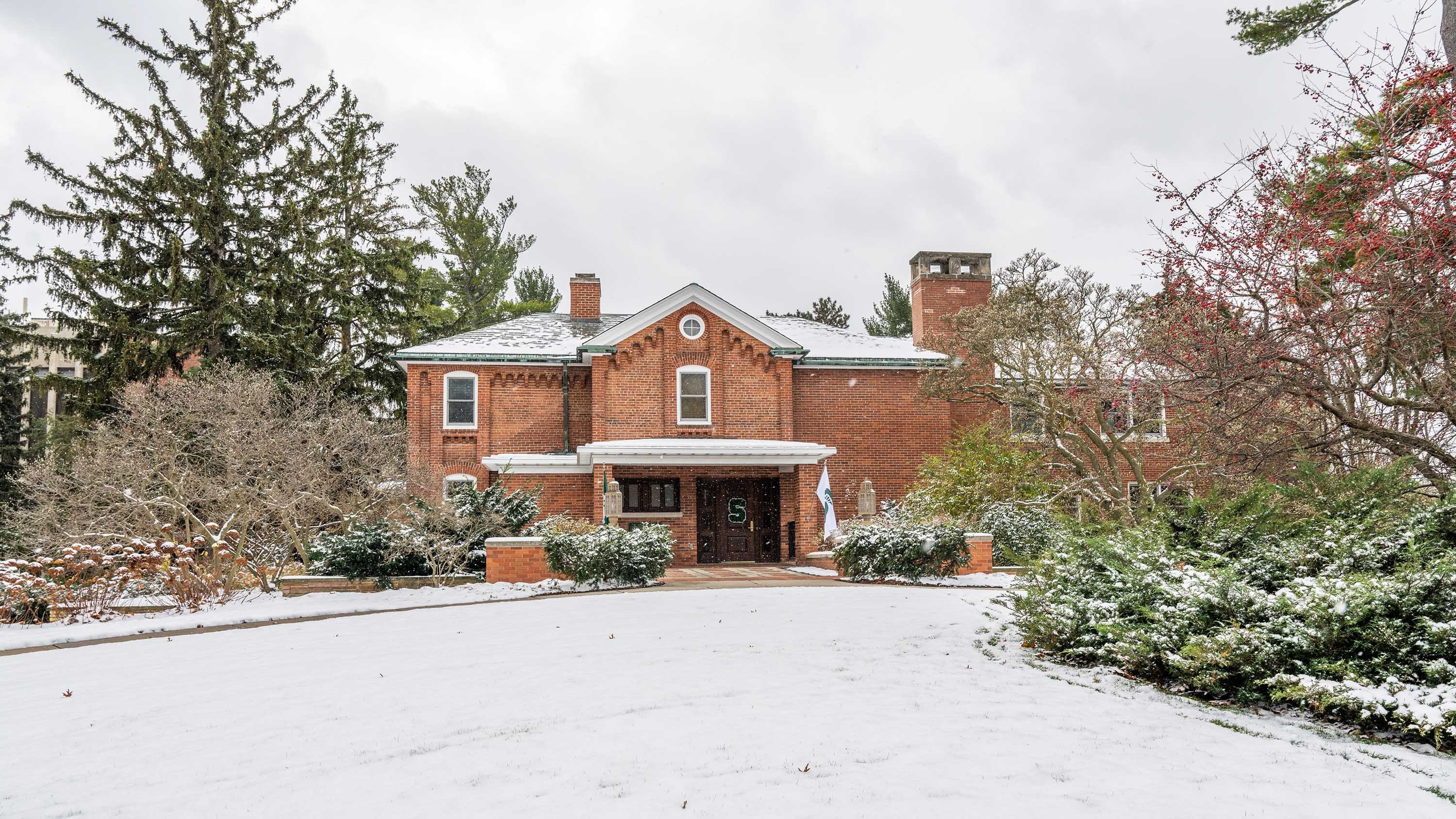Cowles house in winter