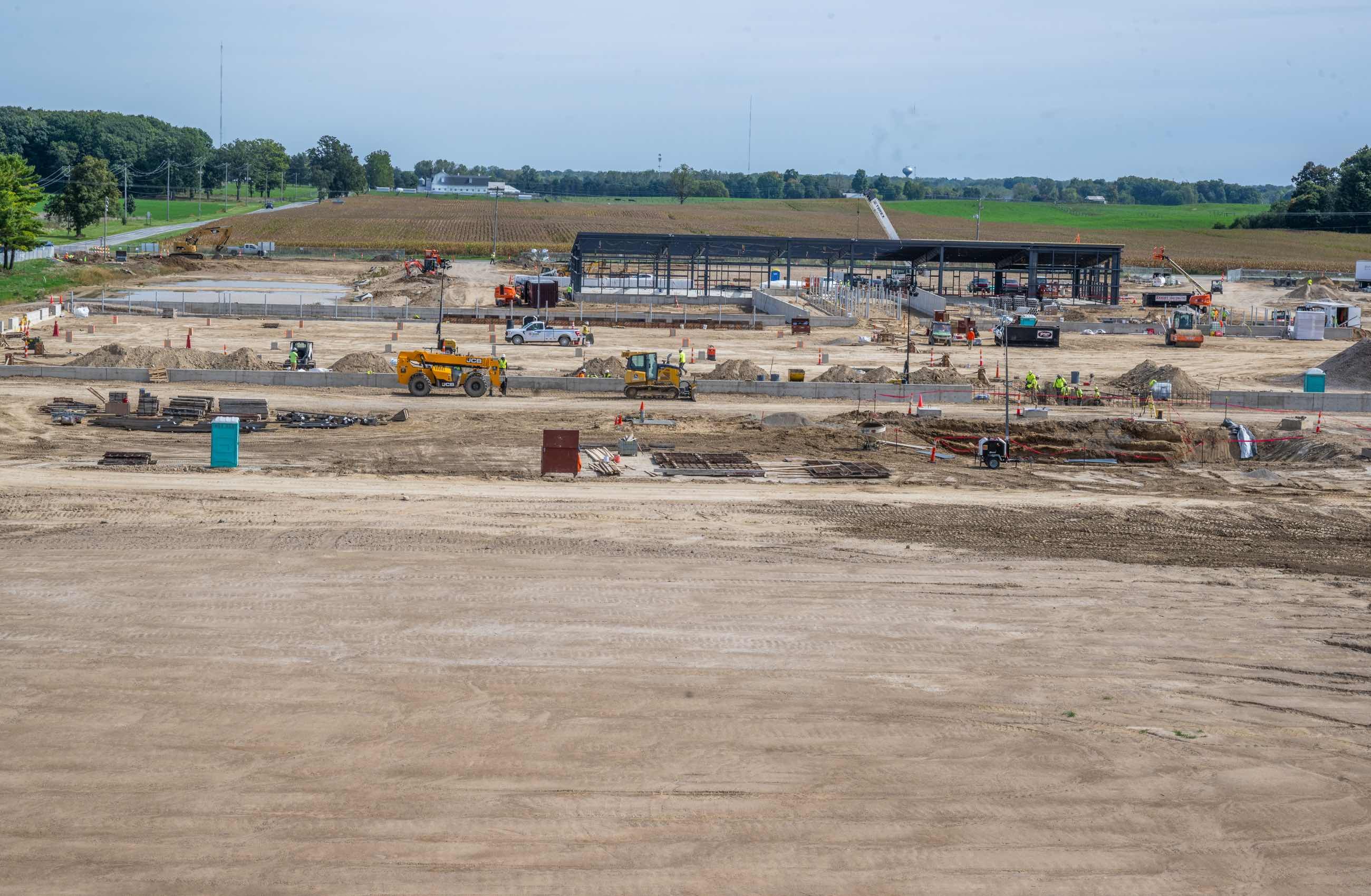Dairy Cattle Teaching and Research Center from a distance.