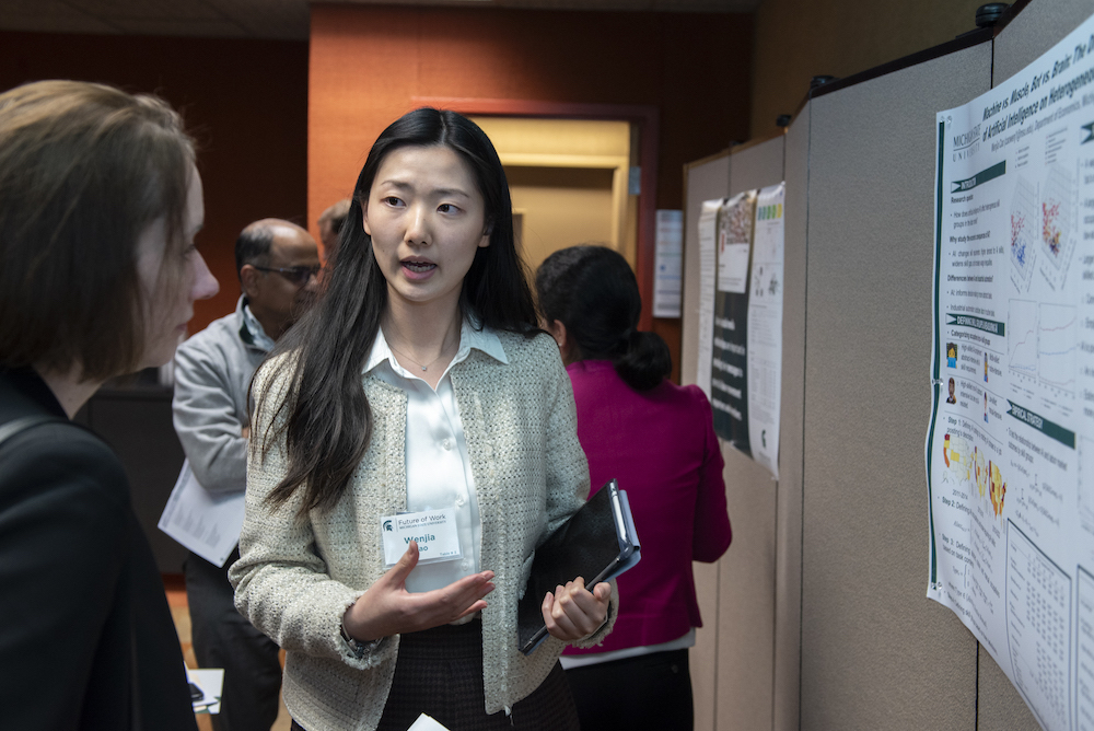 Headshot of economics doctoral student Wenjia Cao. Credit Jackie Hawthorne.