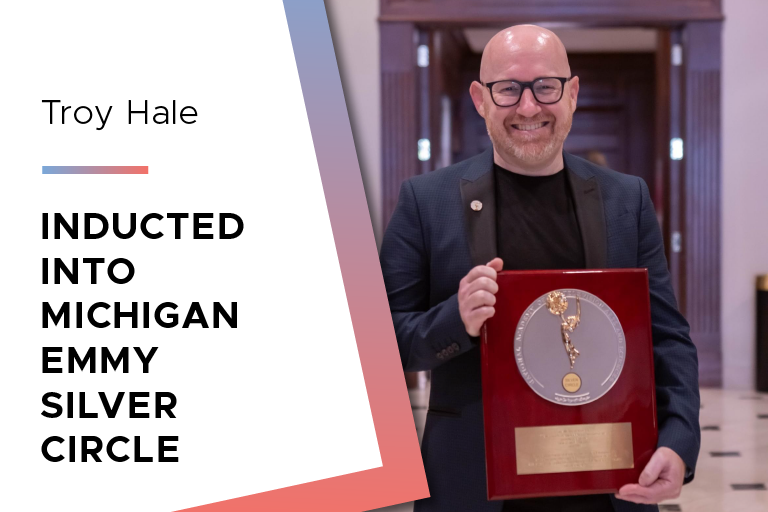 Troy Hale inducted into Michigan Emmy silver circle