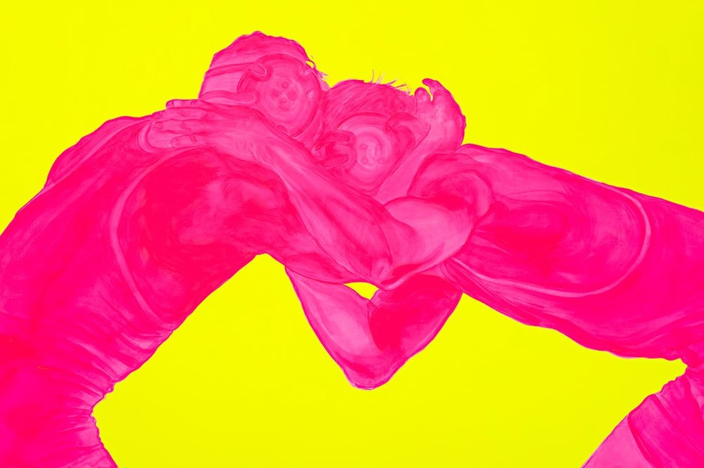 “Head-to-head” by Gustavo Uriel Ayala, which is part of the 2024 Masters of Fine Arts Exhibition.