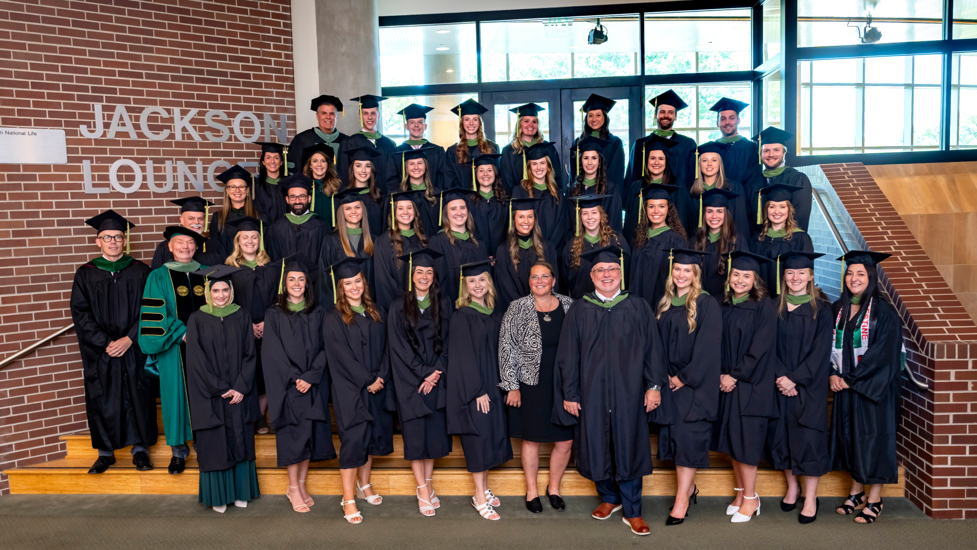 All 32 students who were accepted into the first class of physician assistants at the MSU College of Osteopathic Medicine graduated on Friday, Aug. 23, 2024. A majority of them will stay in Michigan to practice medicine in areas that are experiencing a shortage in health care providers. Photo courtesy of Steve Jessmore Photography.