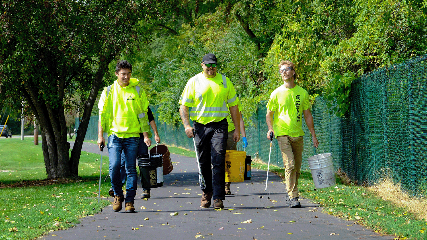 Members of cleanup crew
