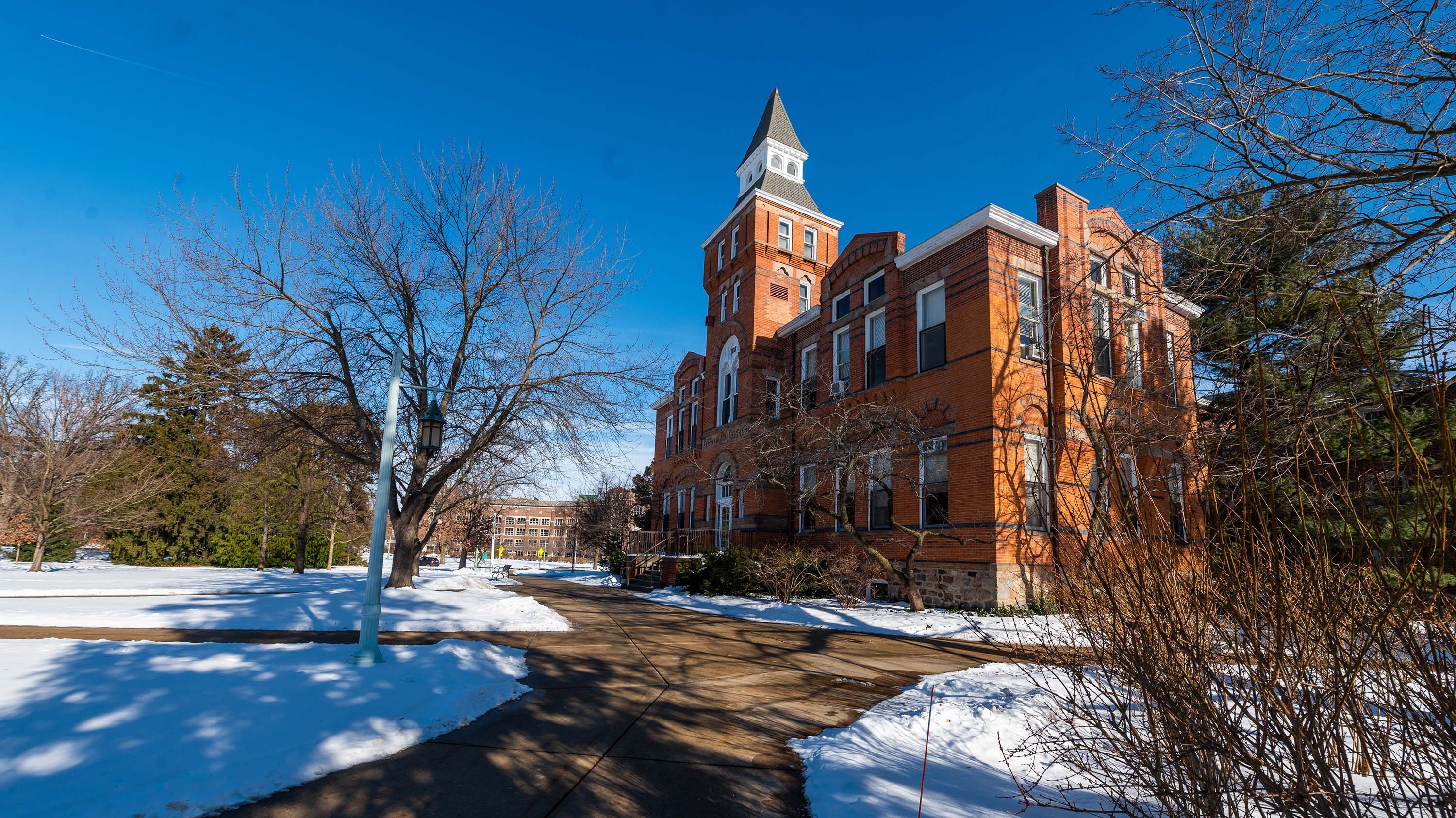 Linton Hall in winter