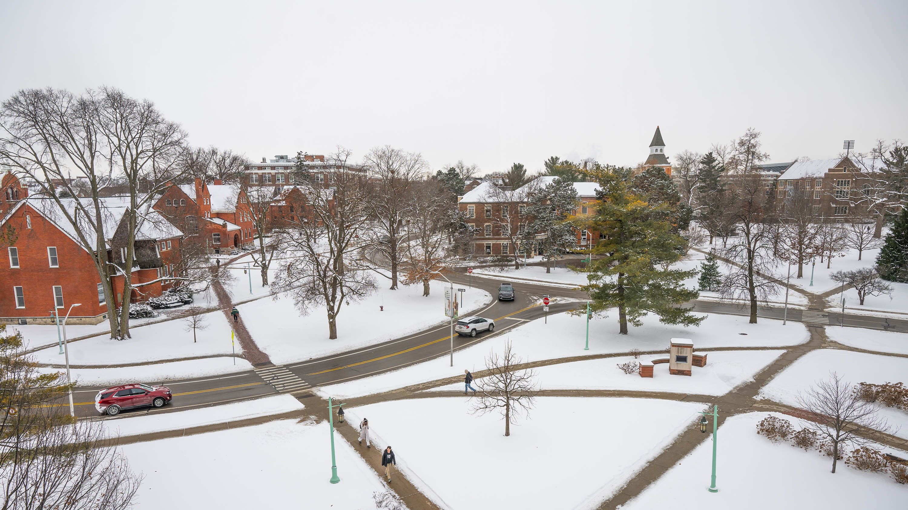MSU campus in winter