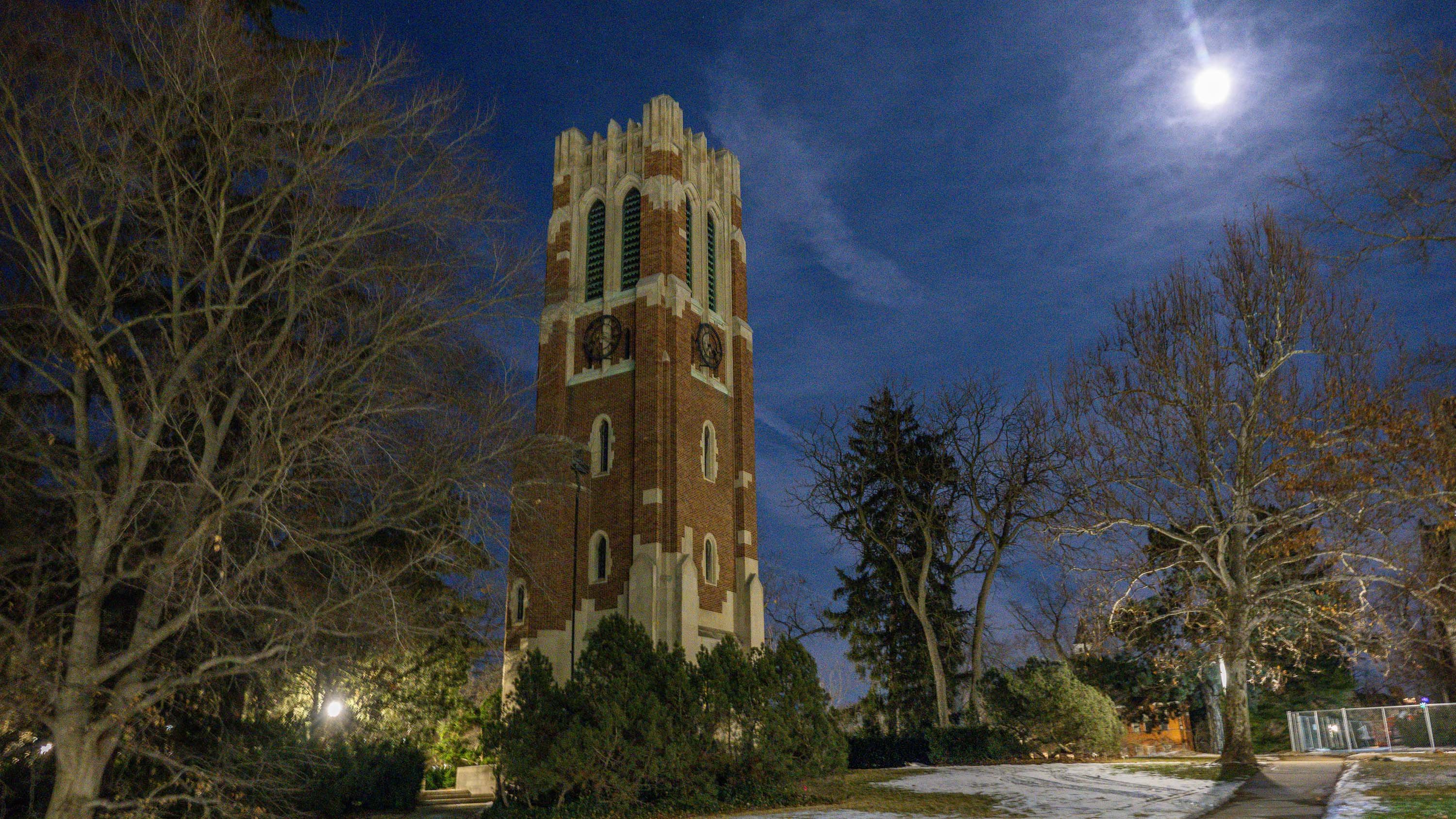 Beaumont Tower at night