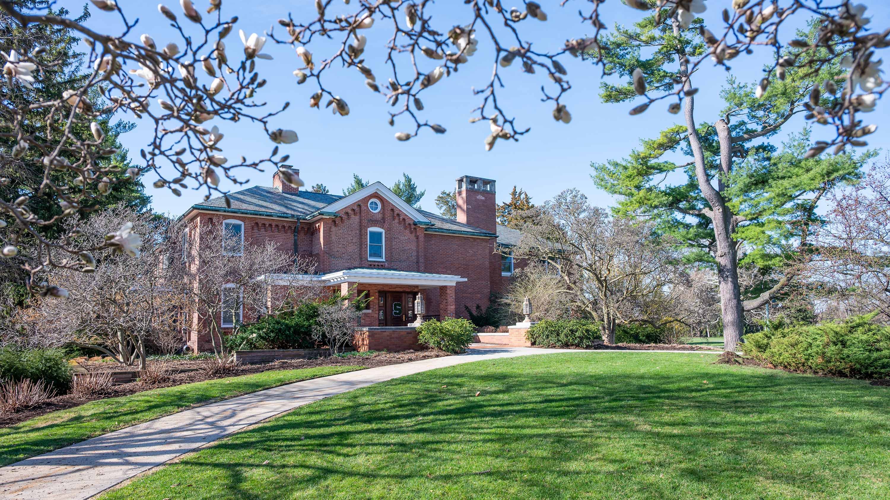 Cowles House in spring
