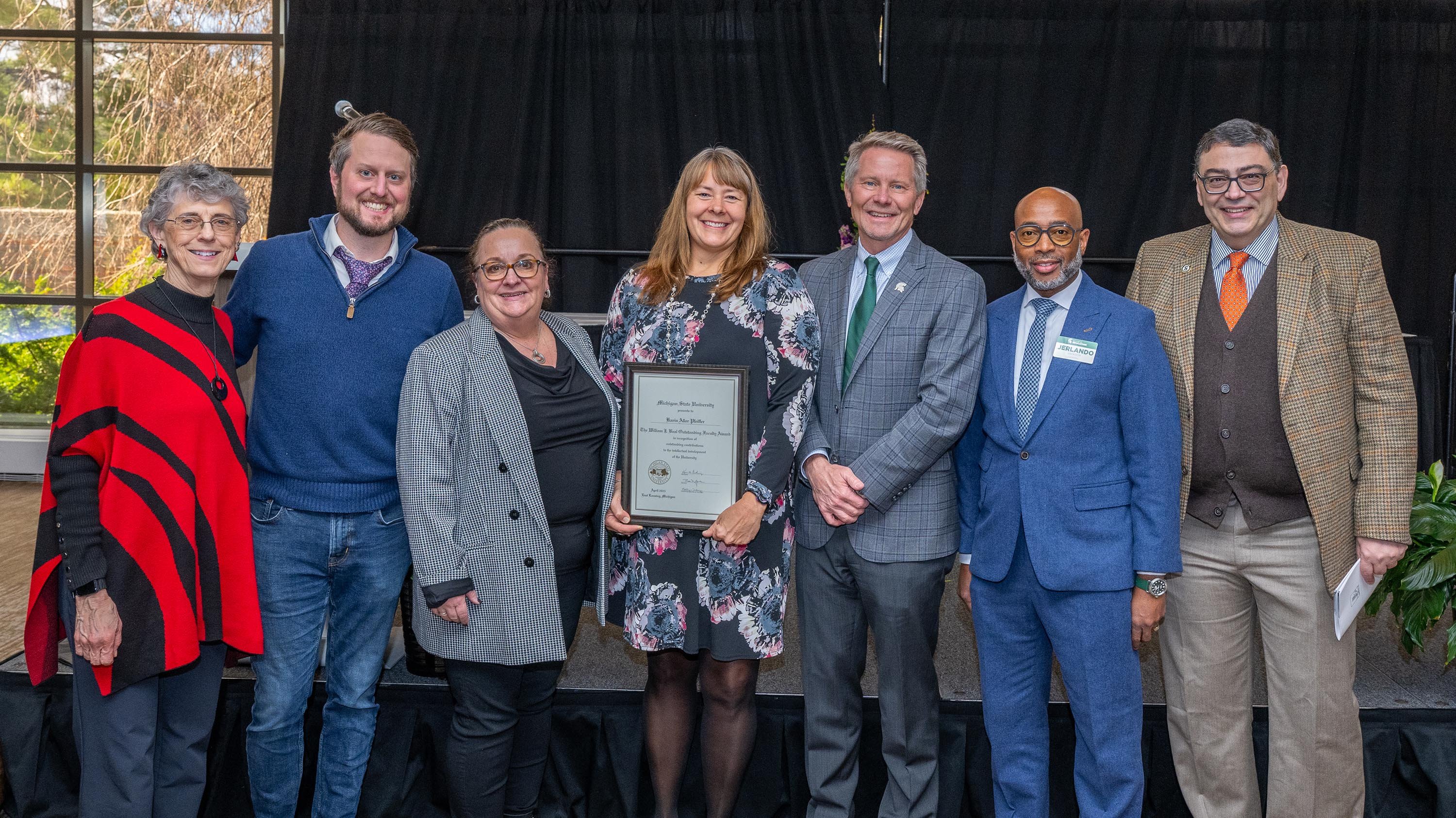 William J. Beal Outstanding Faculty Award recipients