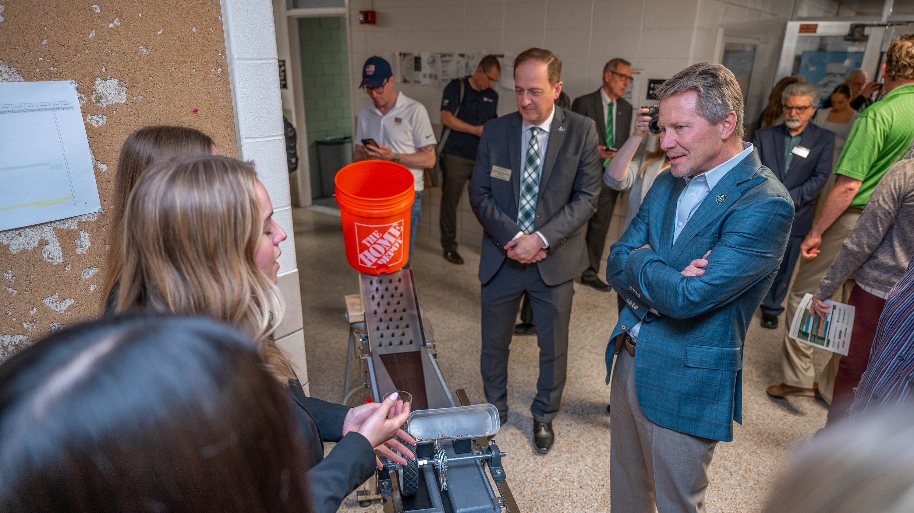 President Guskiewicz at Design Day