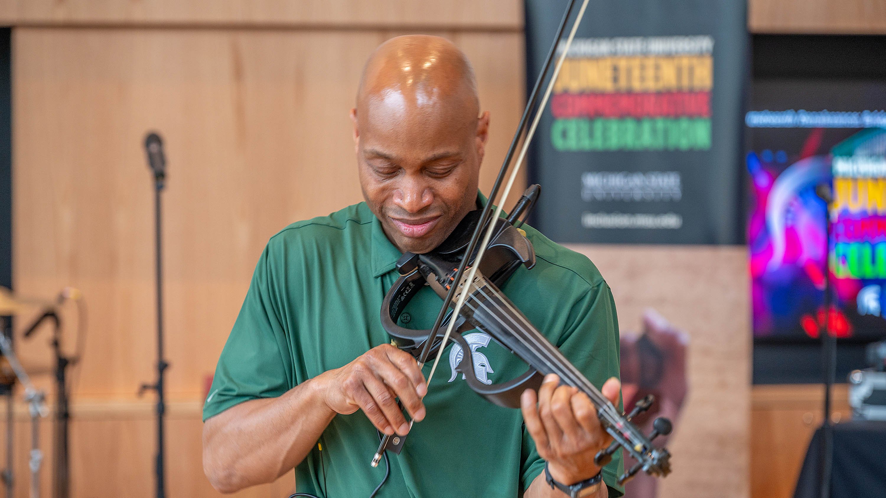 Person playing violin