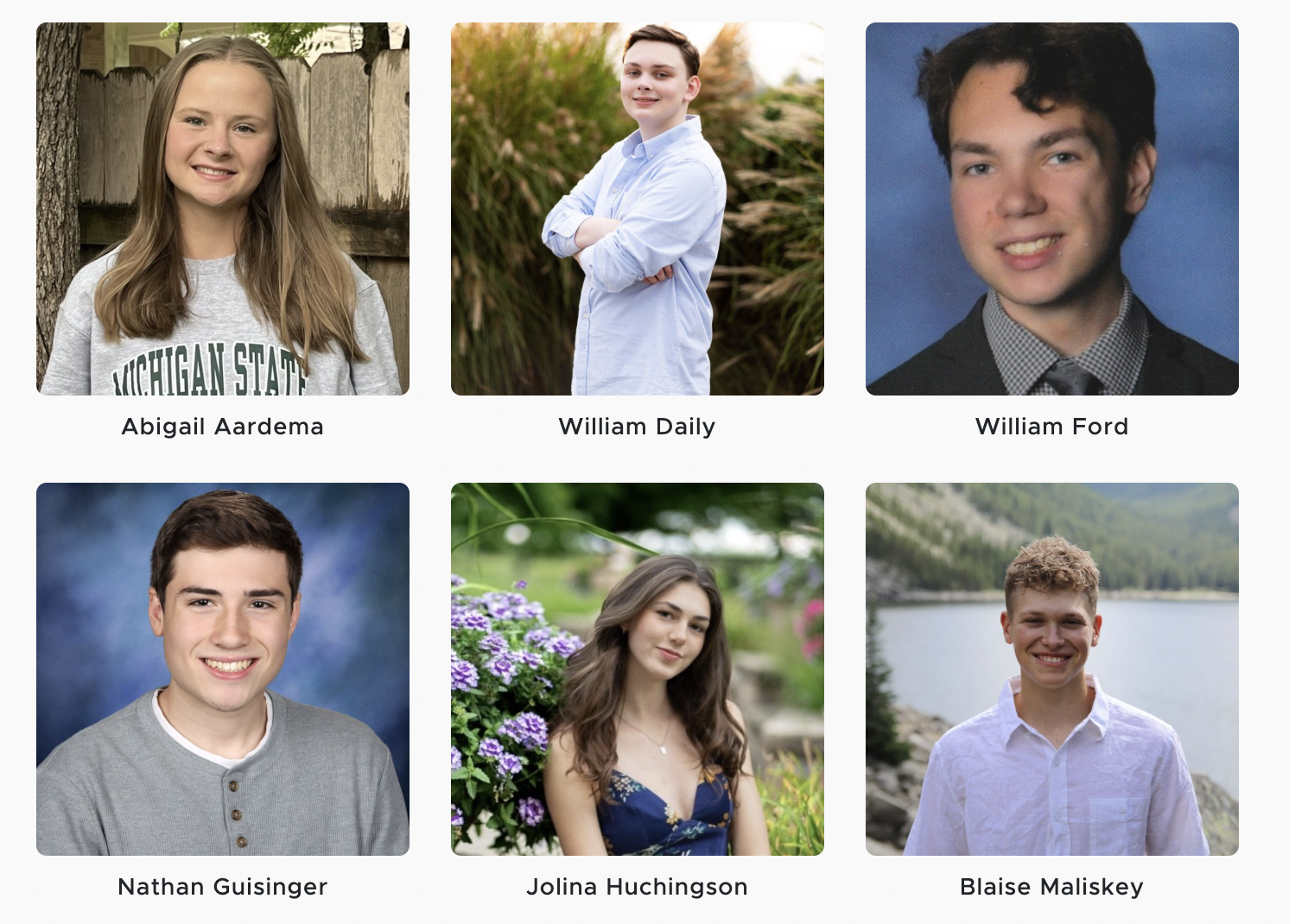 students awarded scholarships 