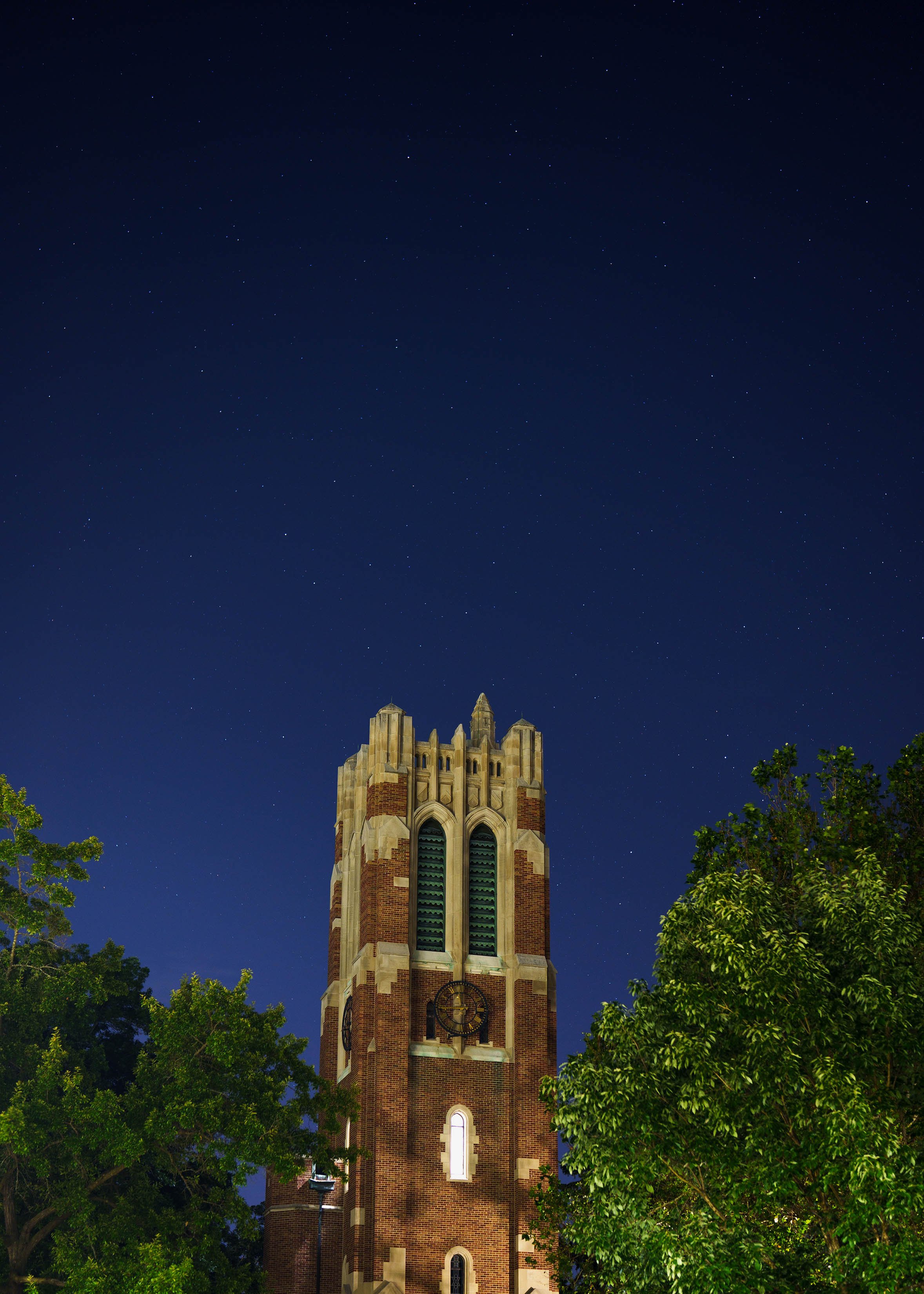 Beaumont Tower at night