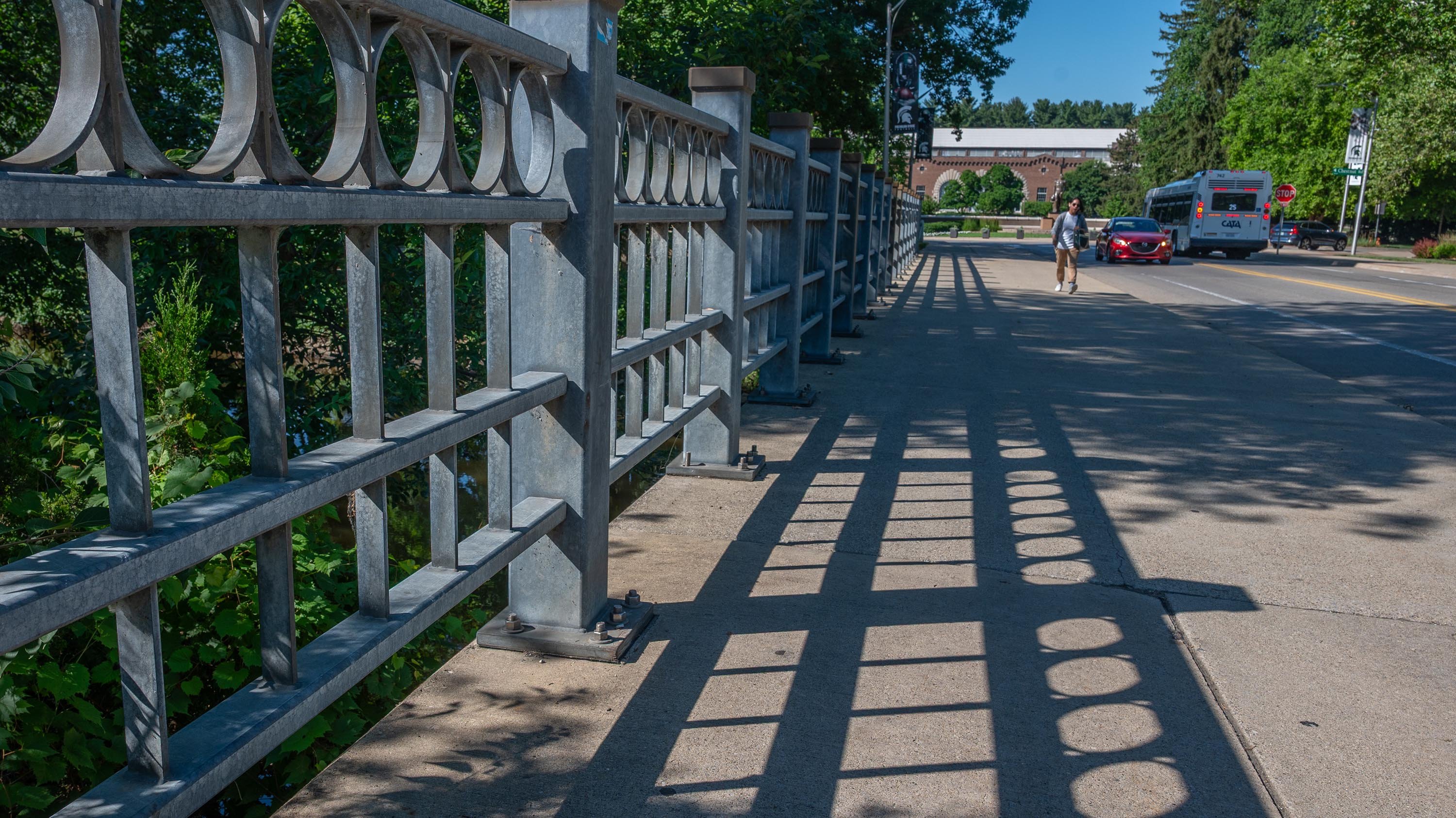 Shadows on Beal Street Bridge