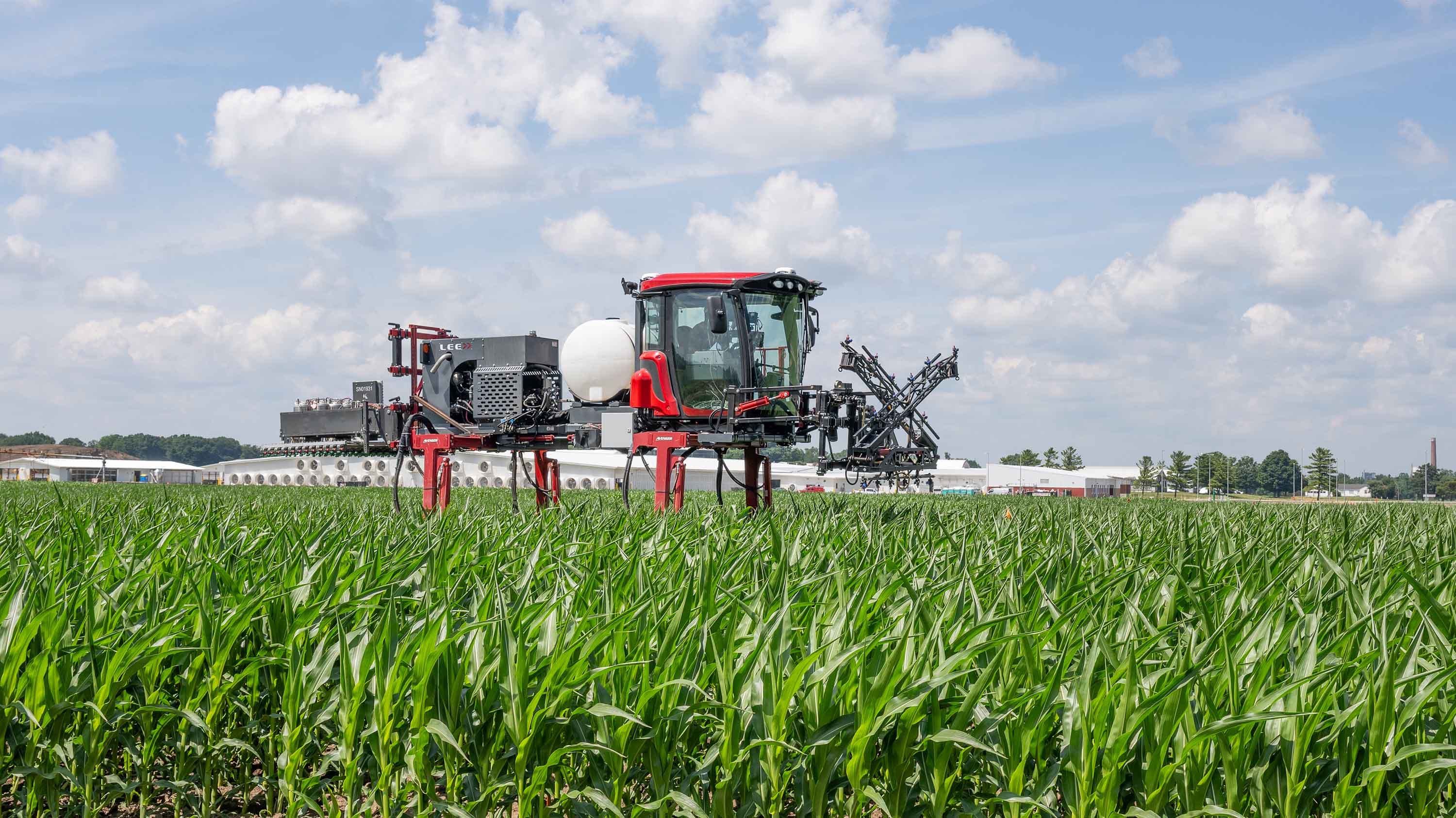 Sprayer in field