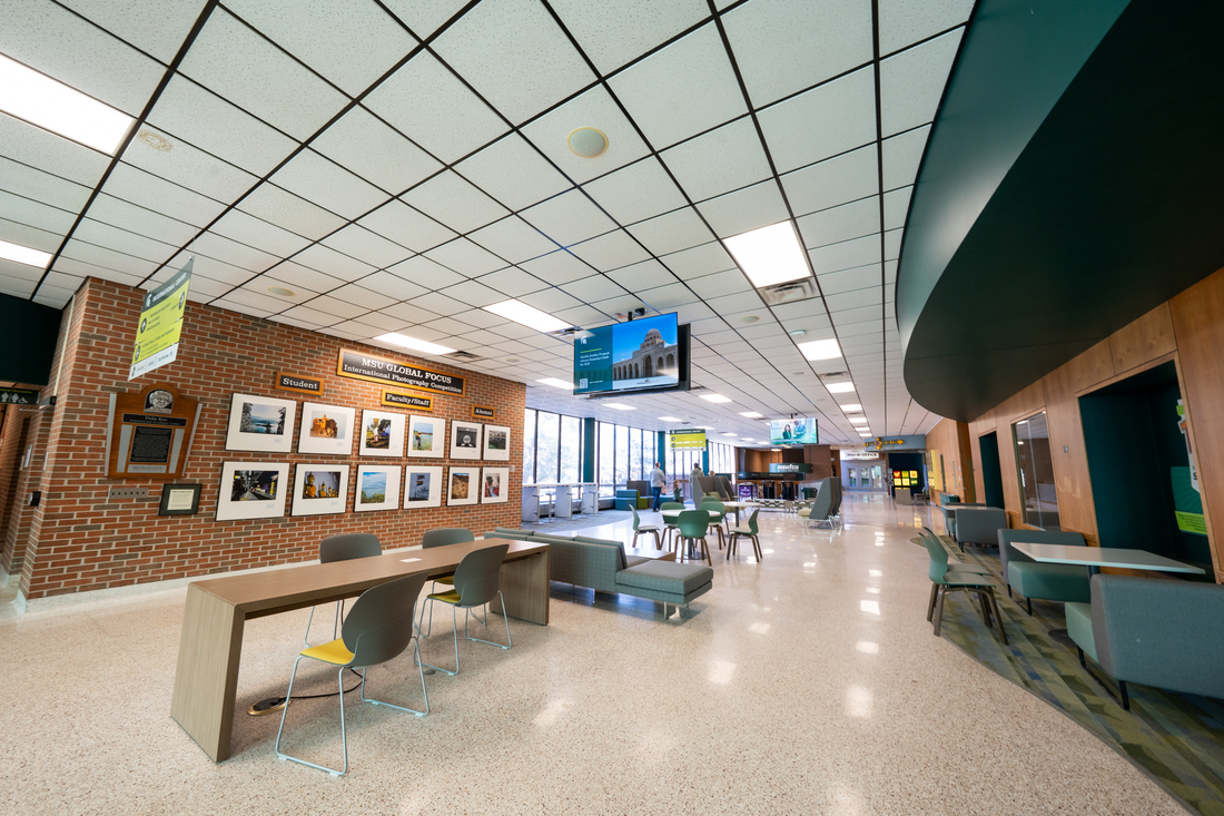 Interior shot of the International Center.
