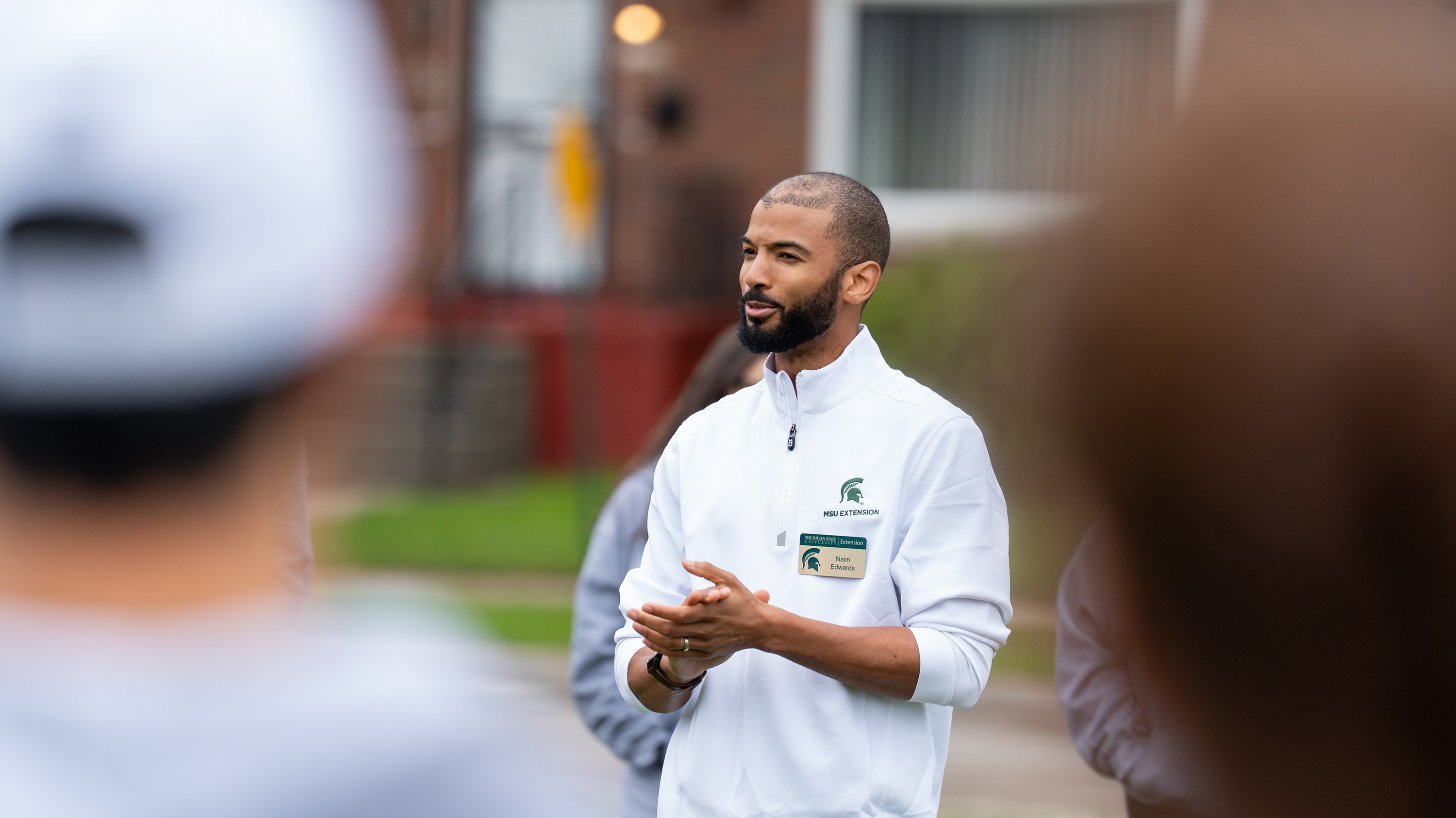 A man speaking
