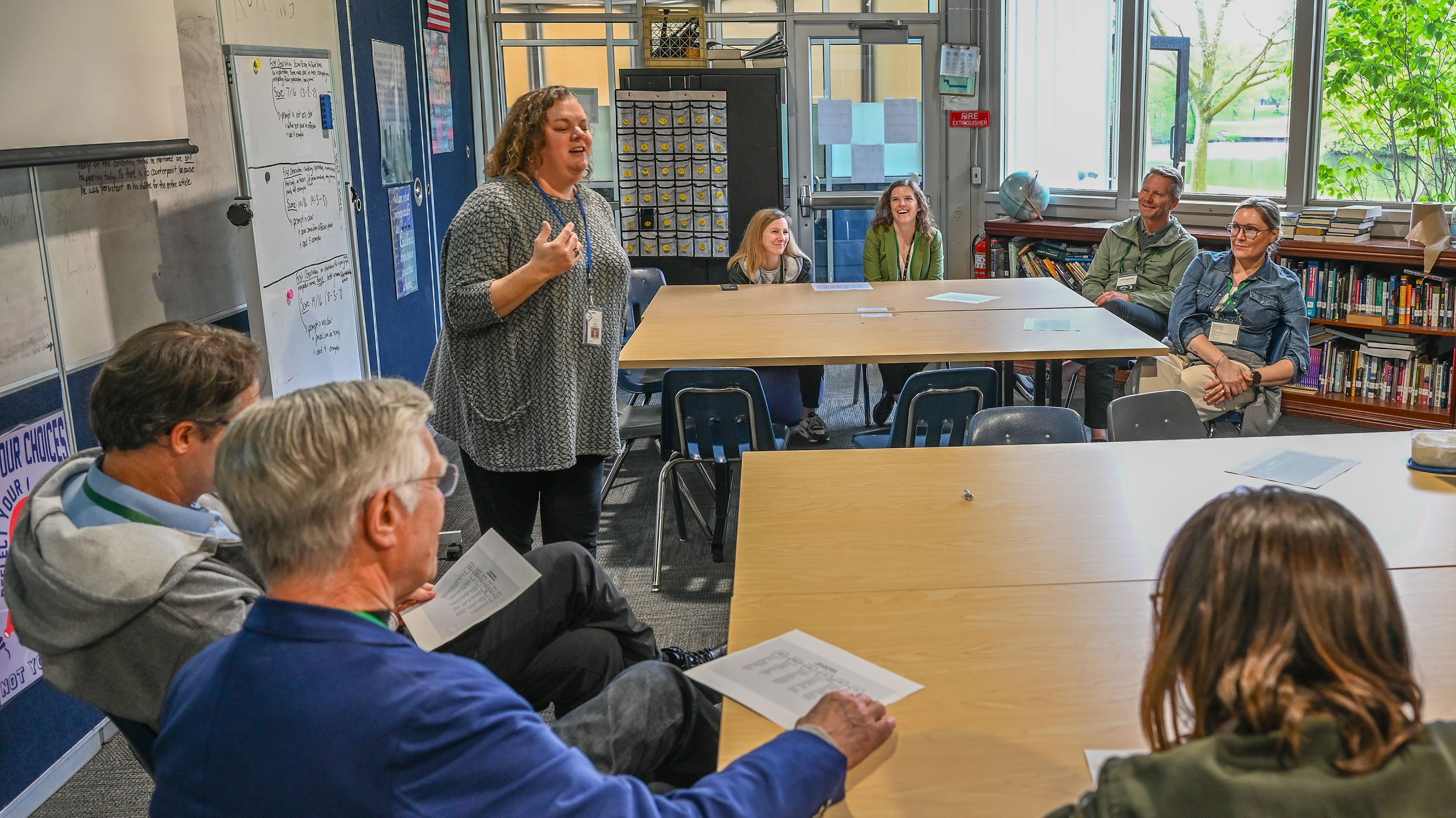 People in a classroom
