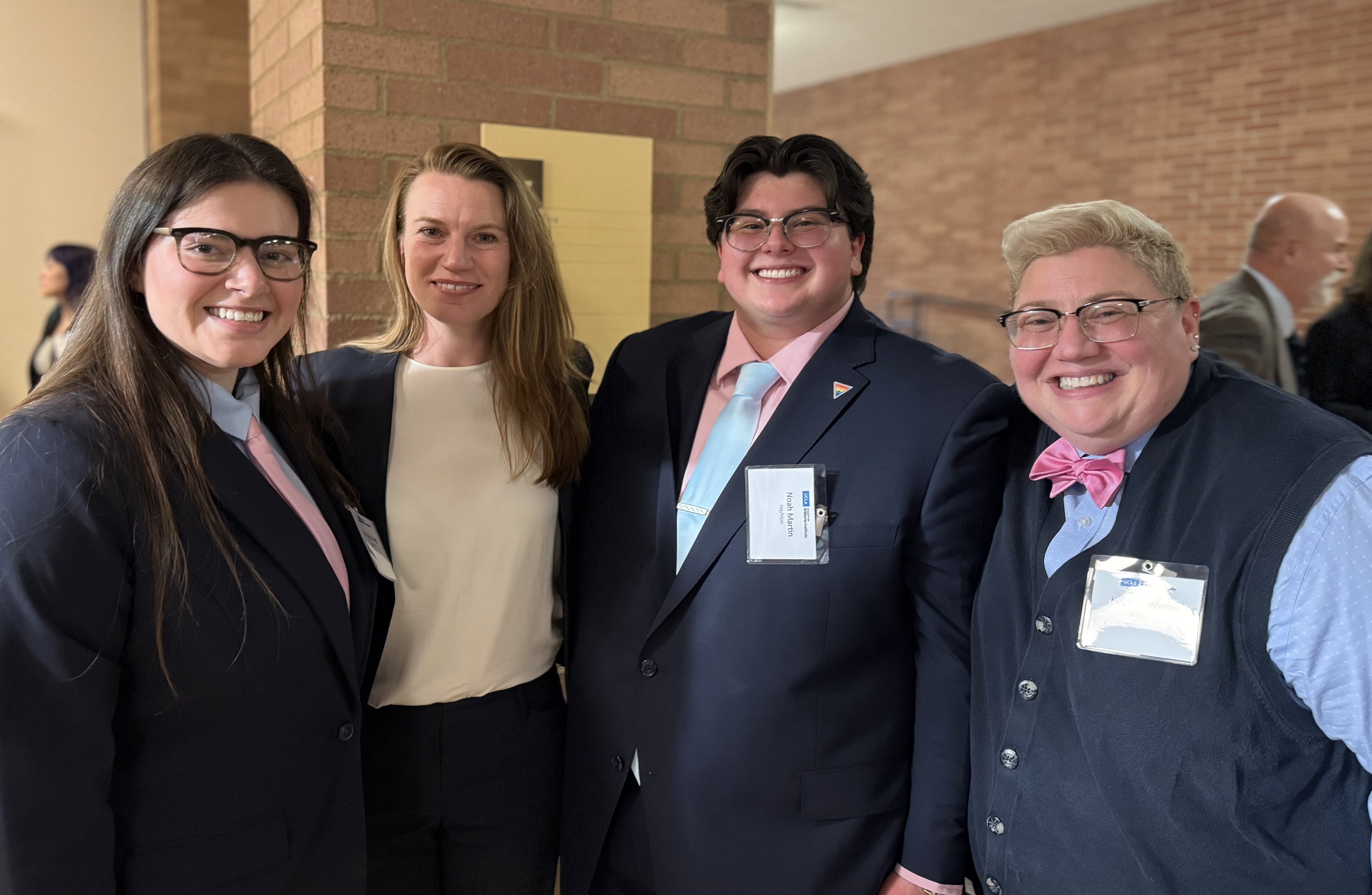 Gabby Sheets; Christy Mallory, Roberta A. Conroy Interim Executive Director and Legal Director at the Williams Institute; Noah Martin; Heather Johnson