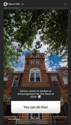 Linton Hall and words You can do this!