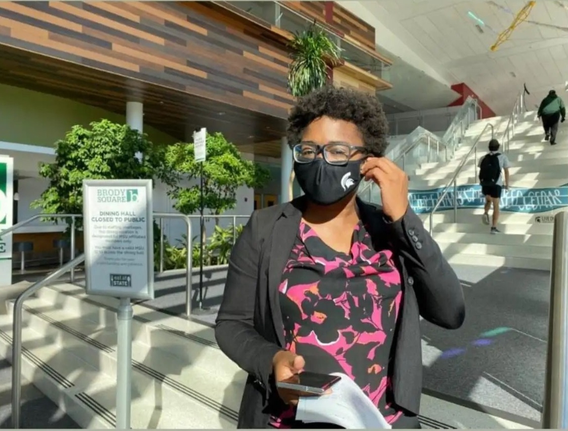 Myesha Johnson reports on a story for Focal Point News