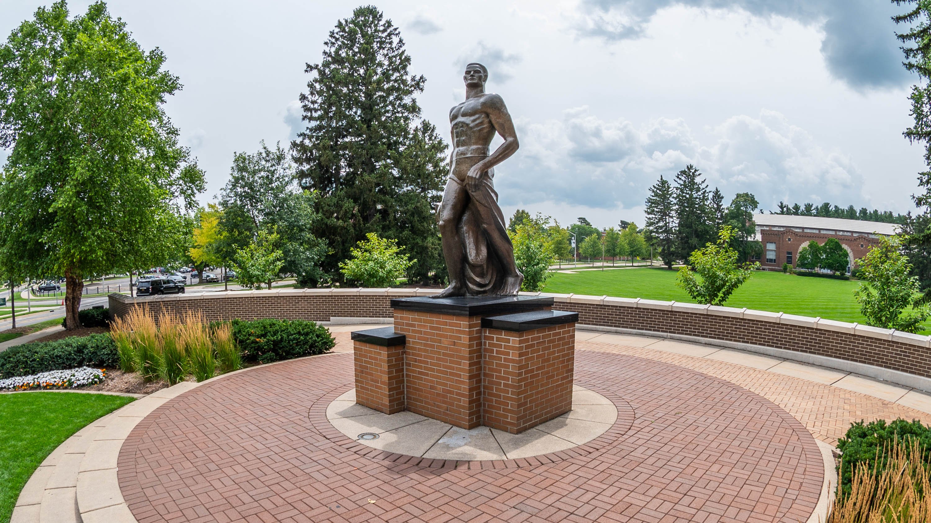 The Spartan statue