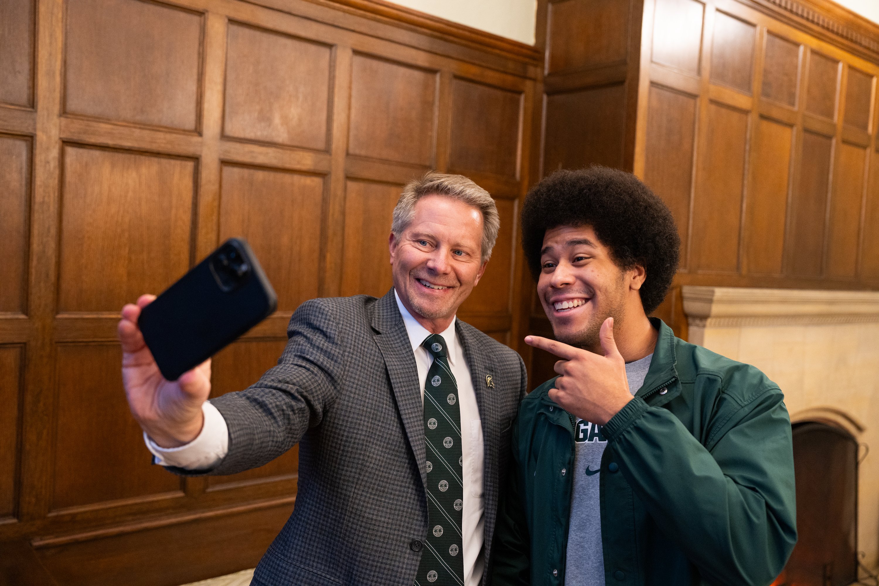 President-elect Kevin Guskiewicz and Cionne Casanova