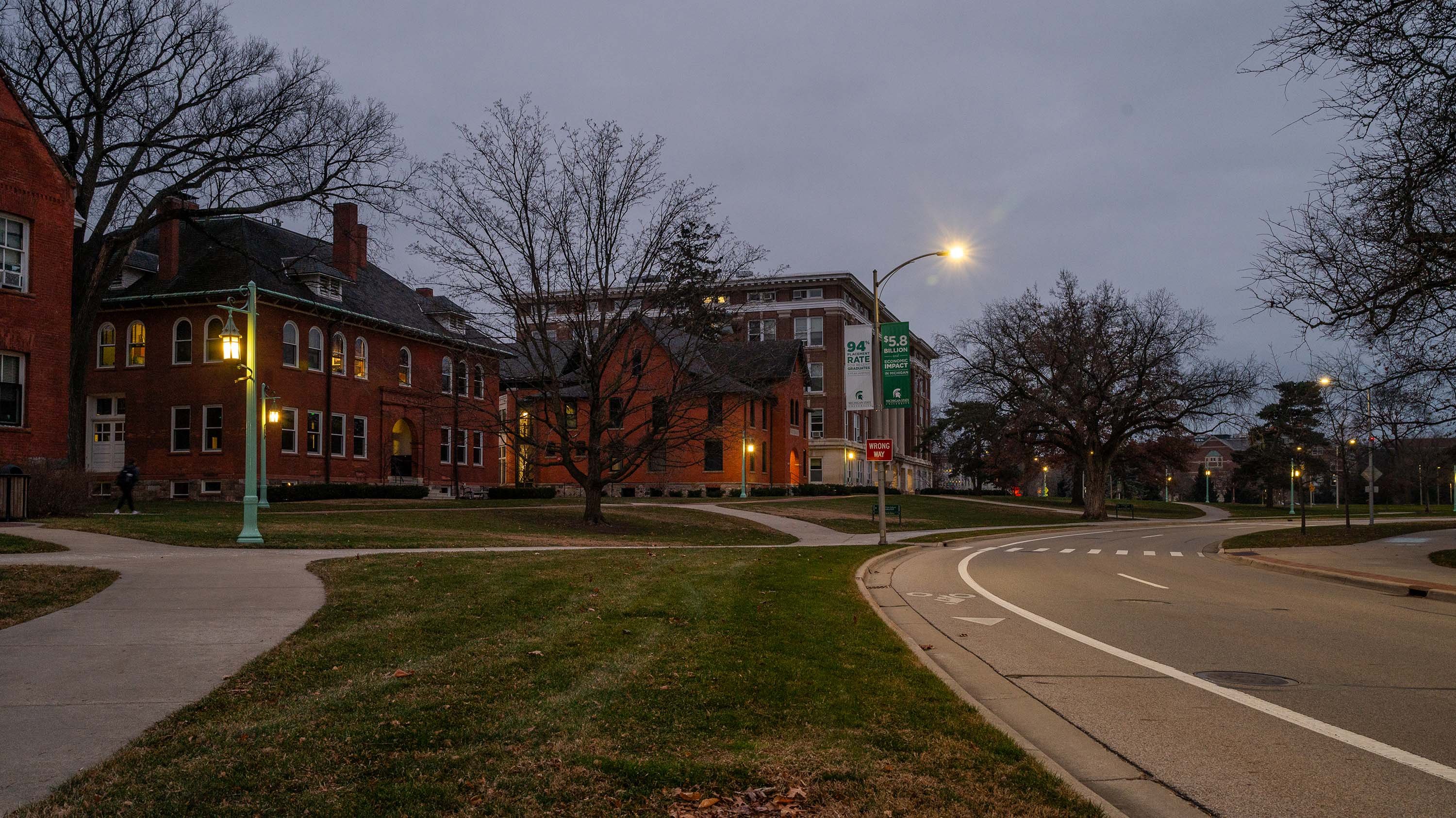 West Circle Drive in early morning