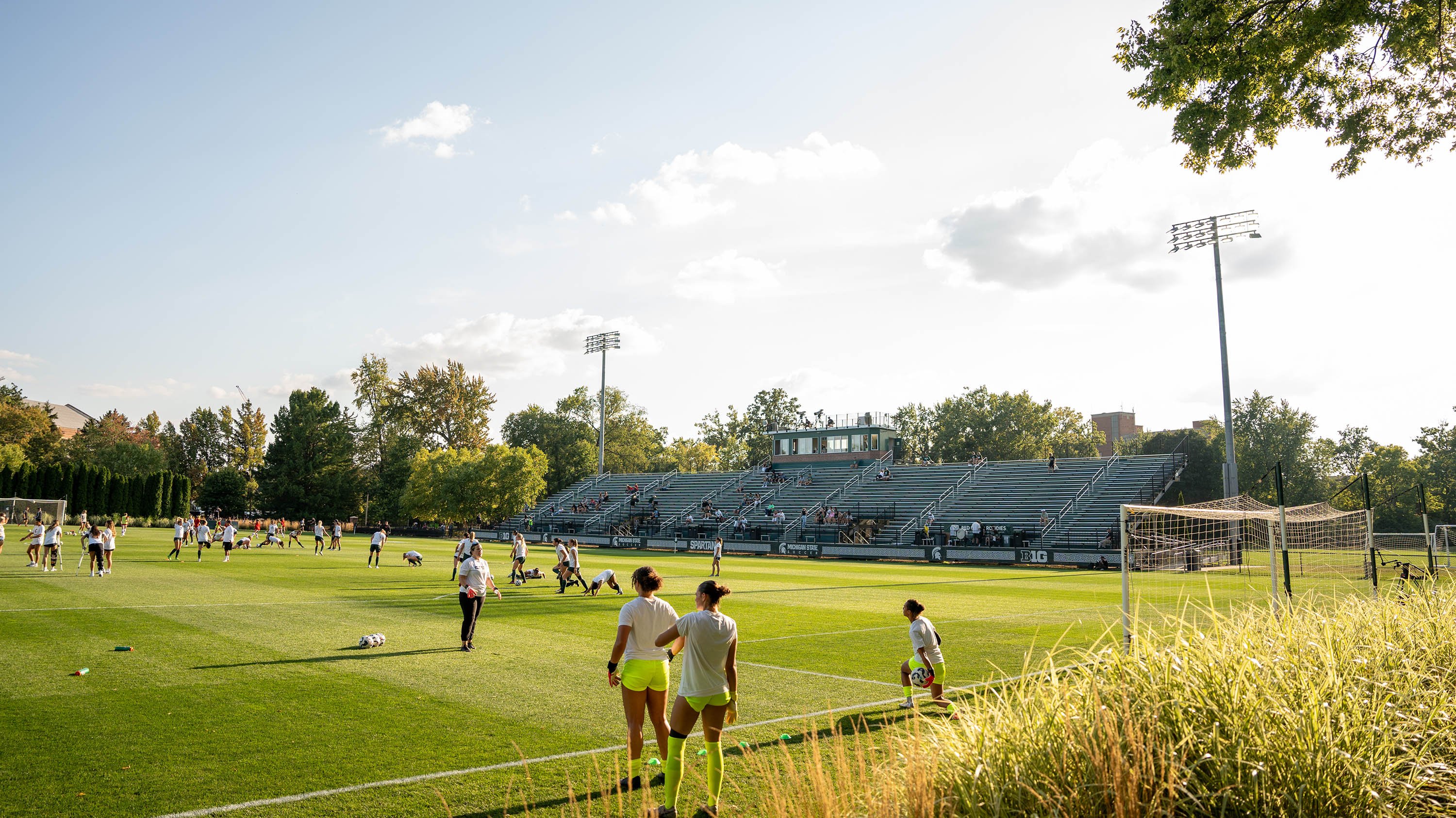 Women's soccer practice