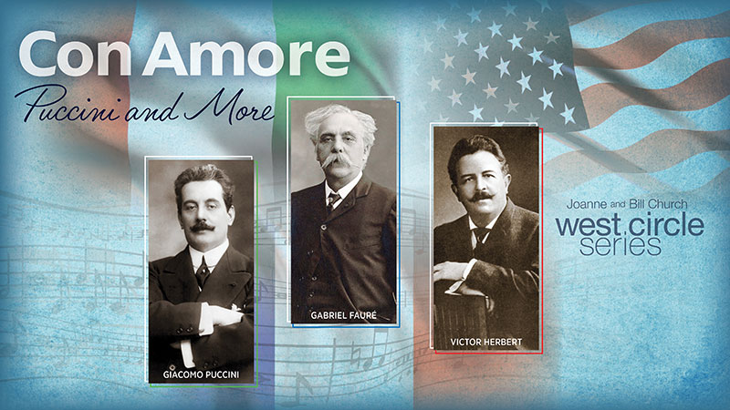 The final West Circle Series concert of the season will highlight the MSU College of Music’s Vocal Arts area with works by composers Giacomo Puccini, Gabriel Fauré, and Victory Herbert.