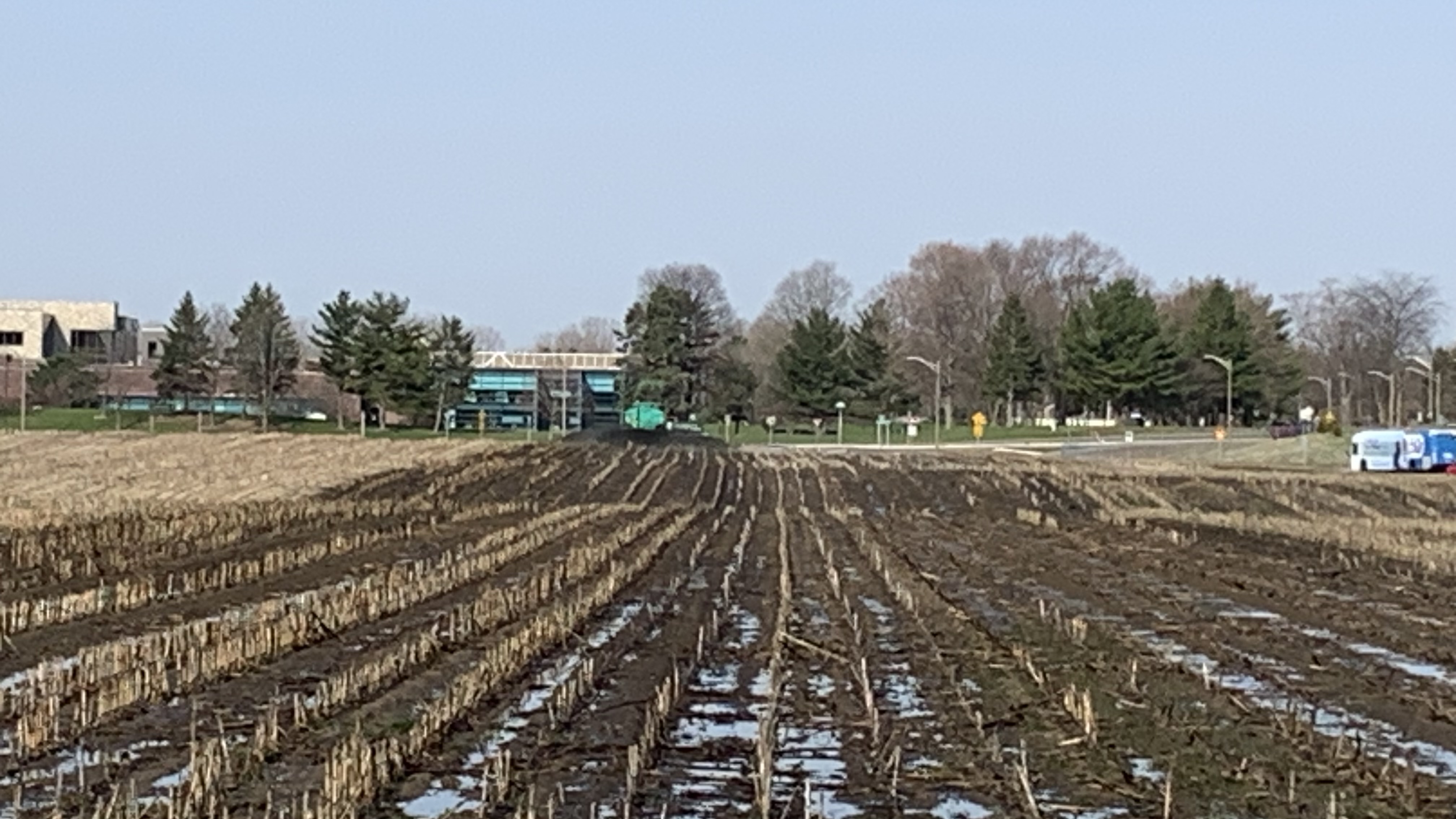 Land application of digestate at MSU. (Photo Credit: Wei Liao)