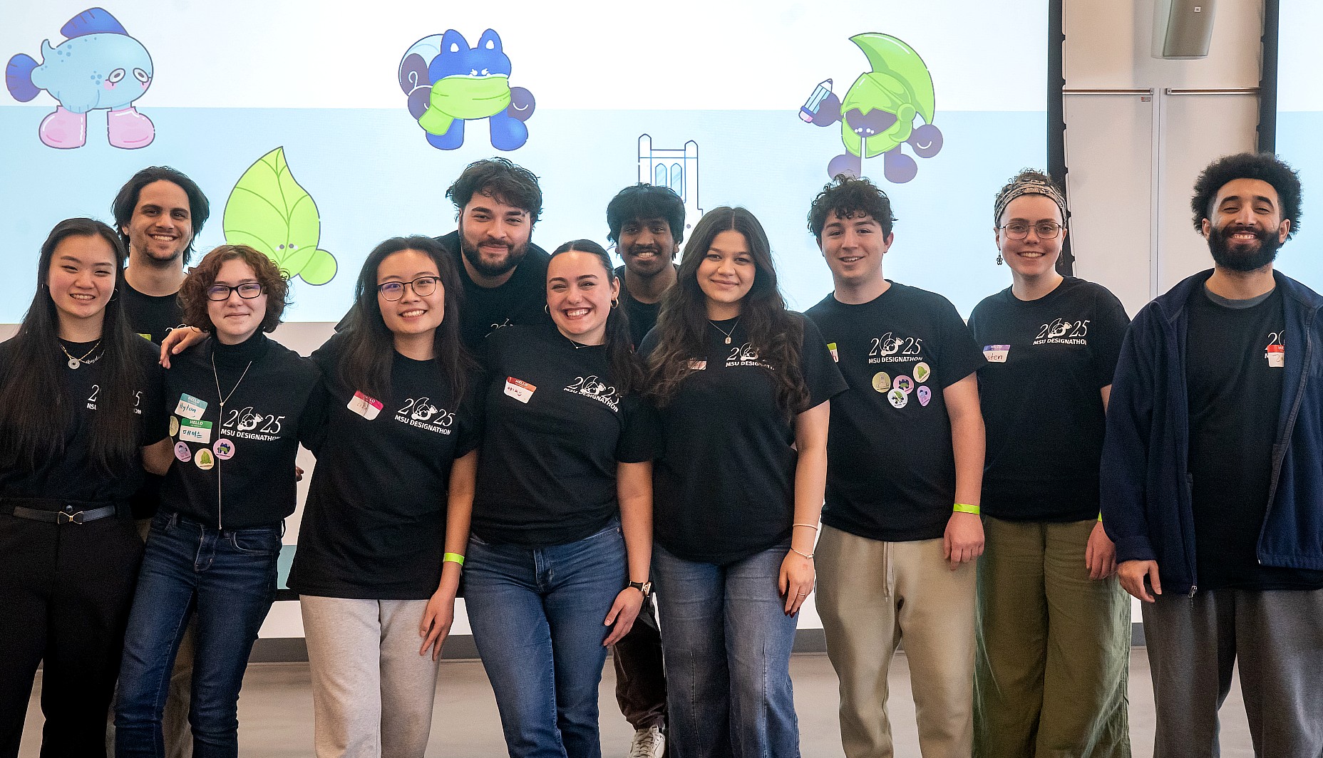 The team members who created and organized the MSU Designathon. (Photo by Darrian Chen)