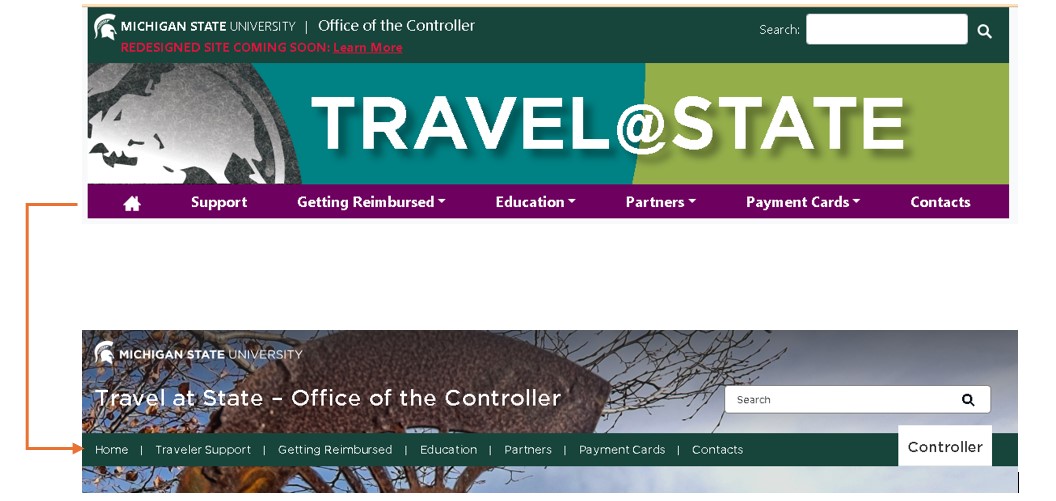 Travel Nav Change